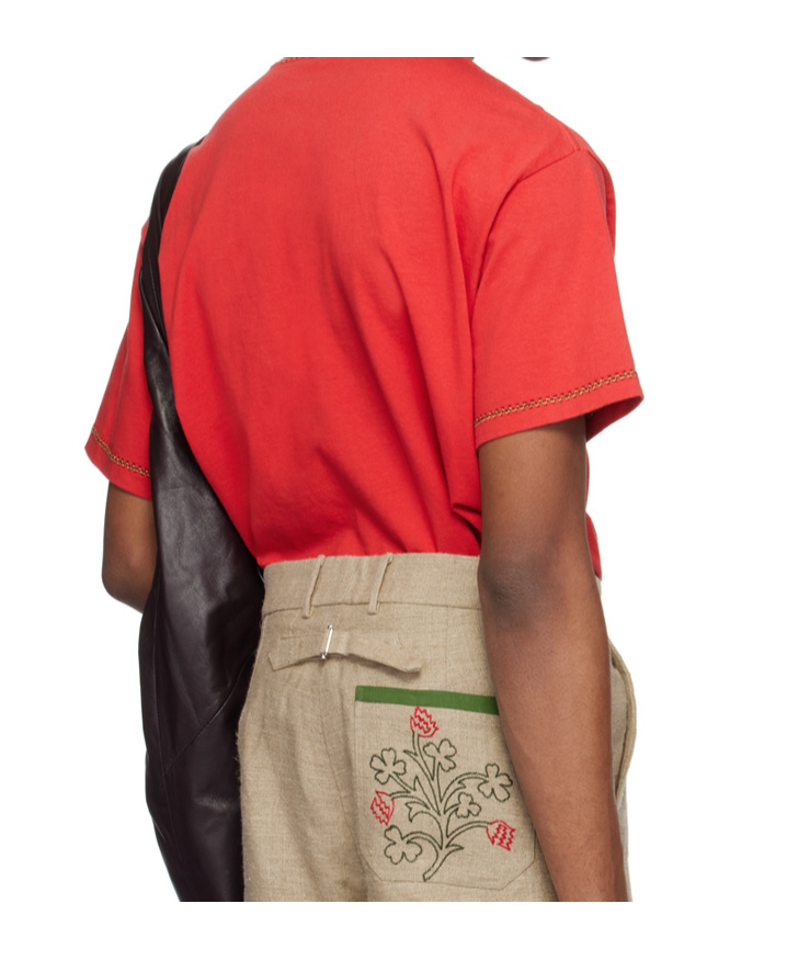 Bode Twin Parakeet T-shirt In Red