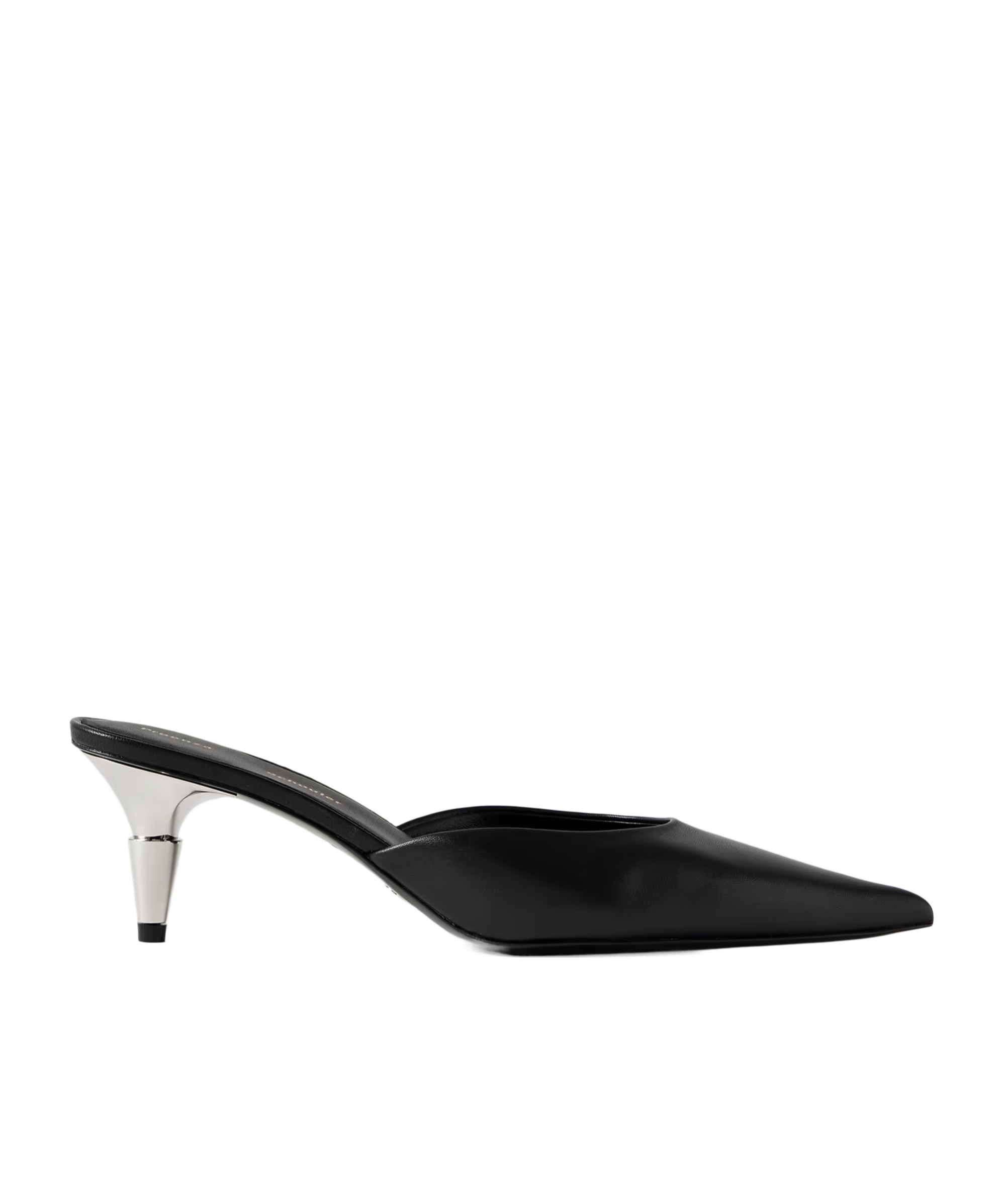 Proenza Schouler Pointed-toe Leather Mules In Black