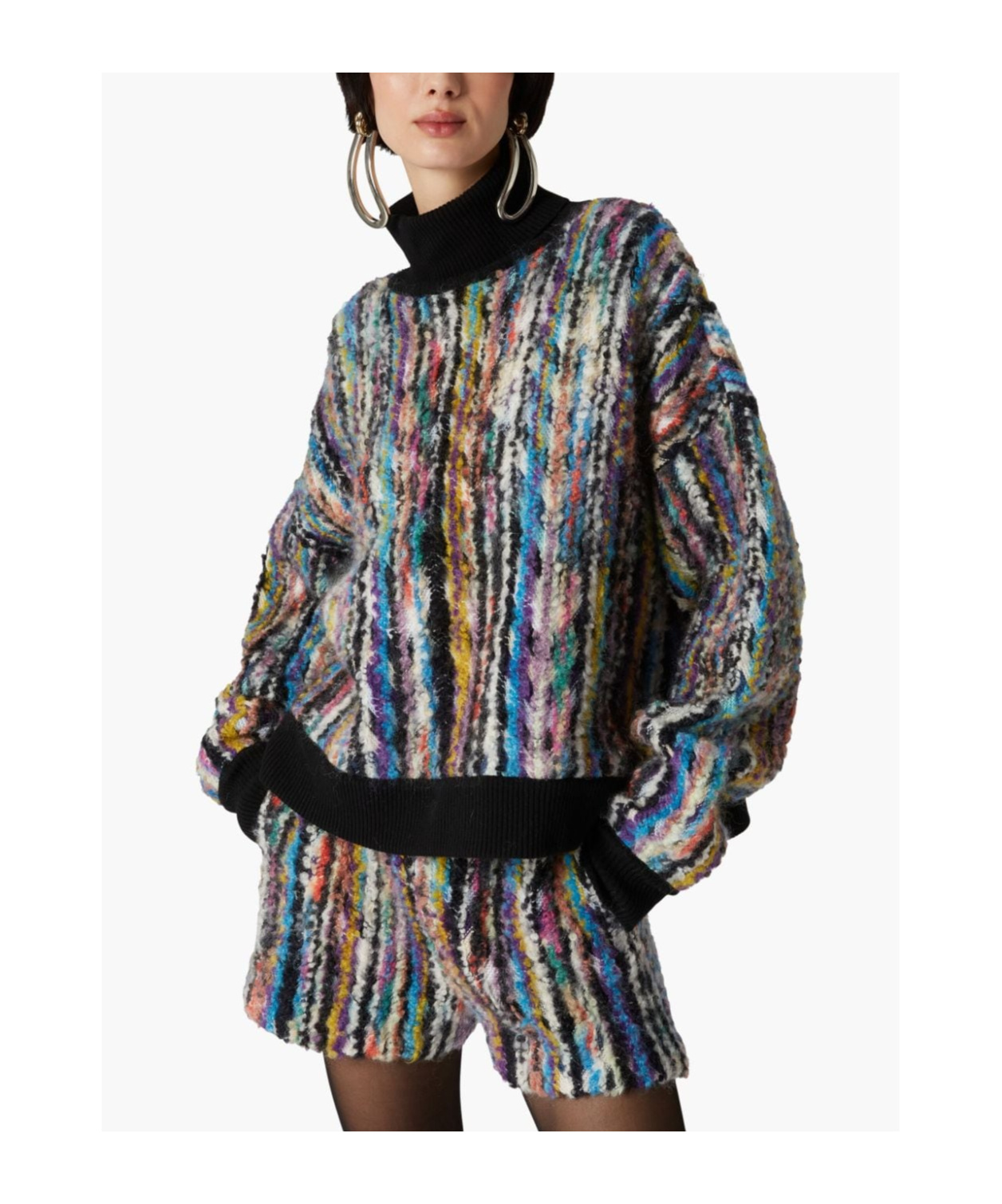 Missoni Abstract Pattern Print Sweater In Multicolor