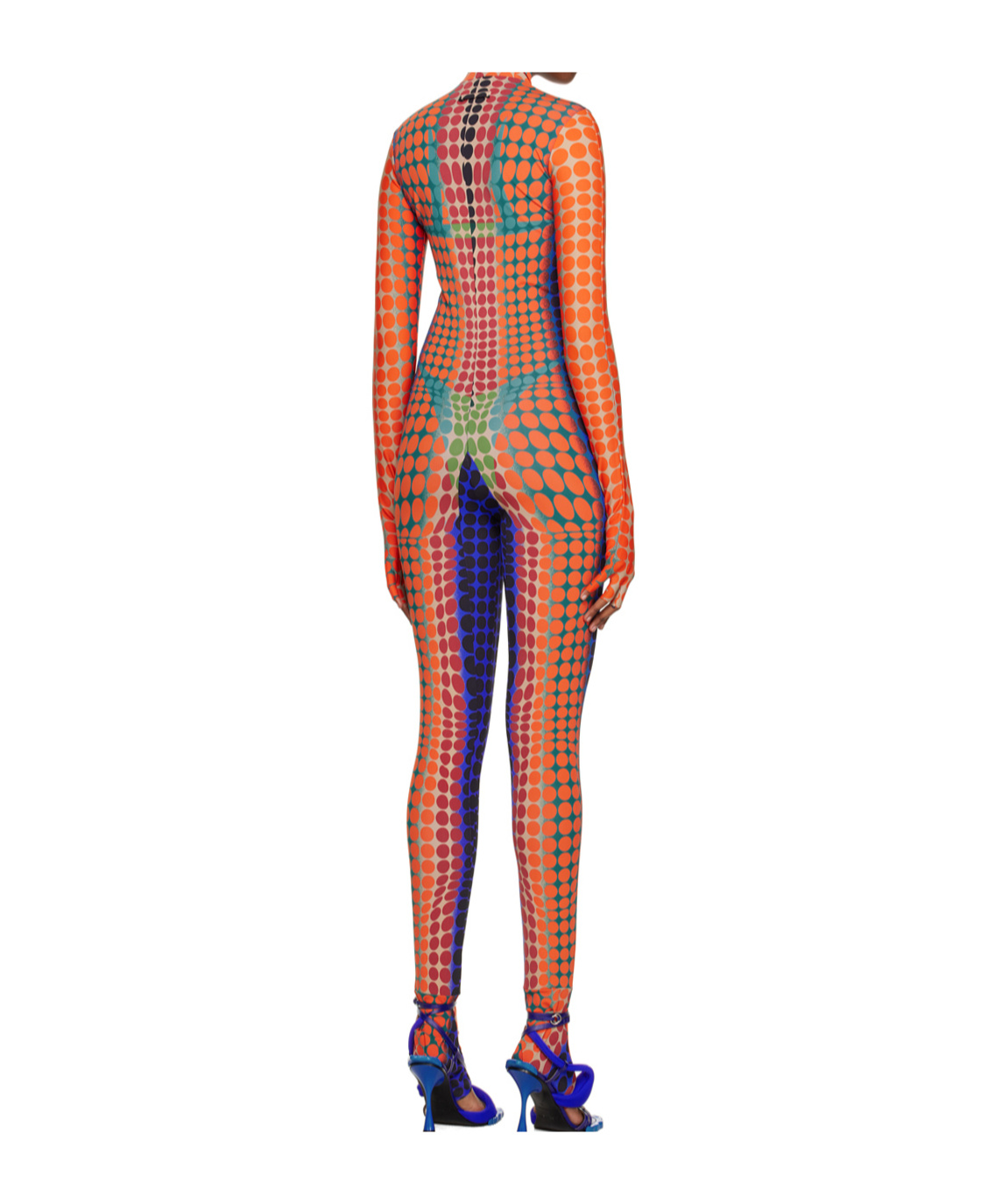 Jean Paul Gaultier Polka Dot Jumpsuit In Multi