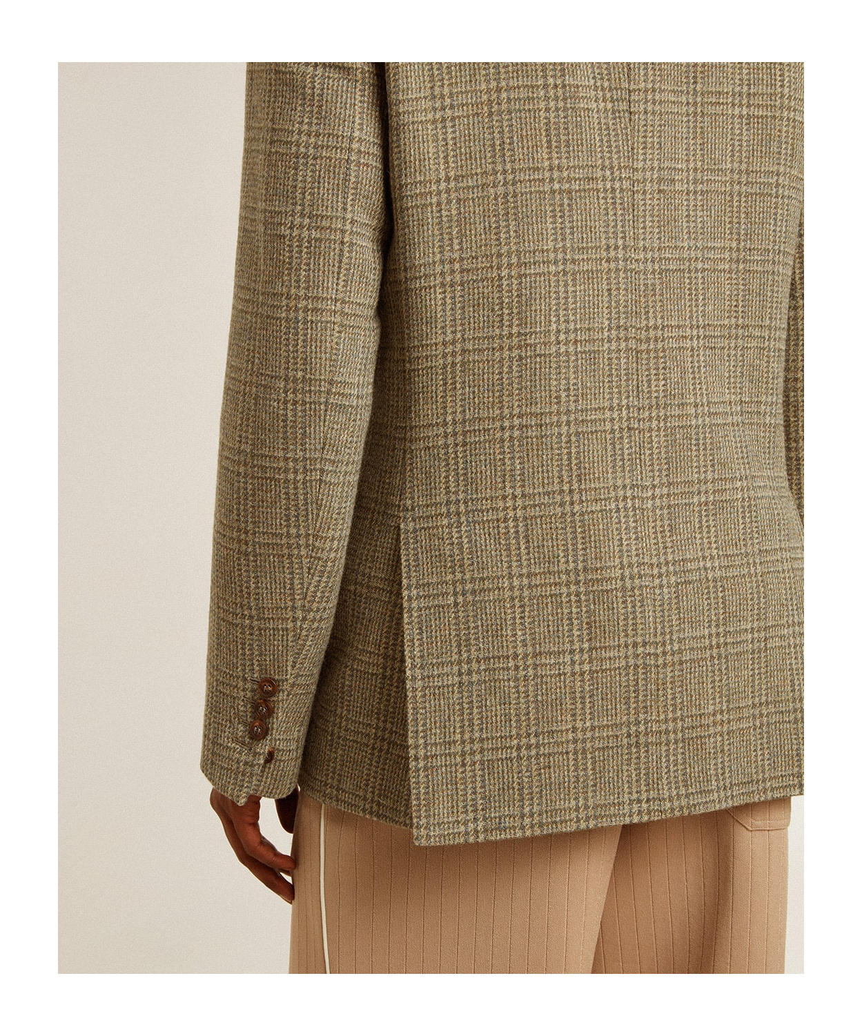 Golden Goose Double-breasted Wool Suit In Brown