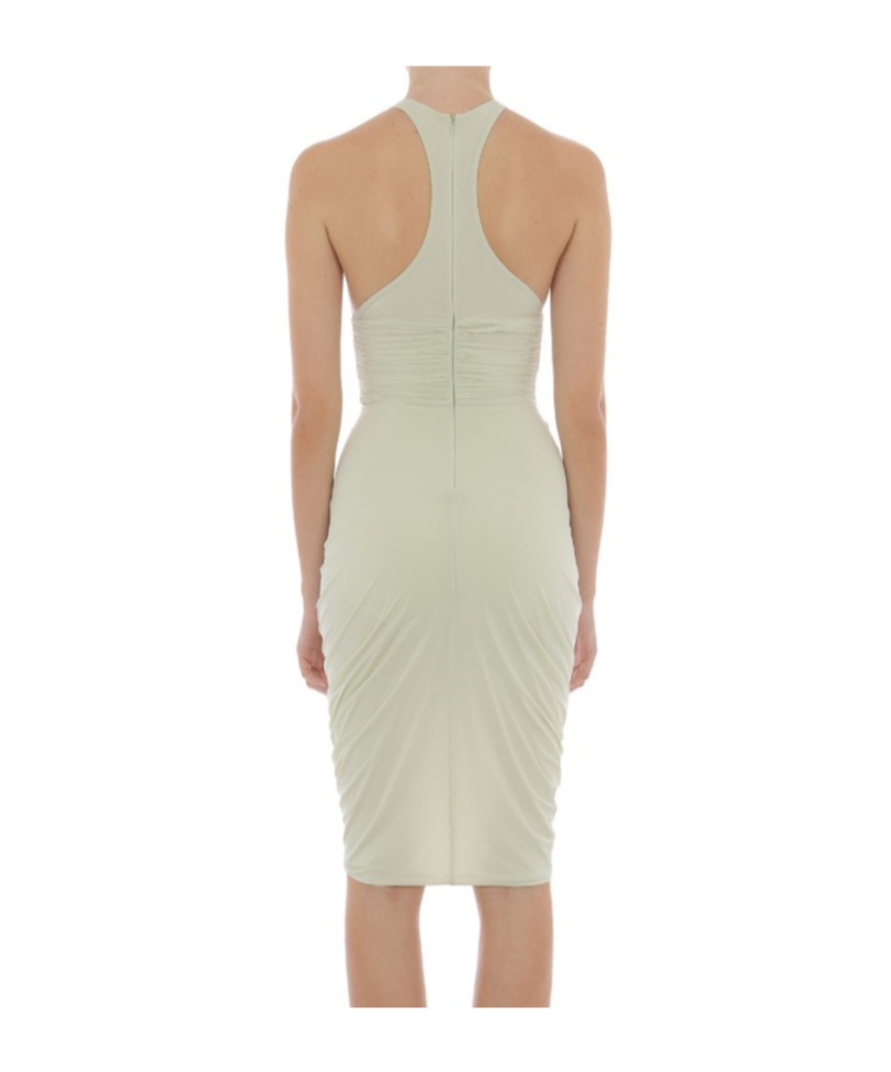 Shop Philosophy Di Lorenzo Serafini Draped Jersey Dress In Nude