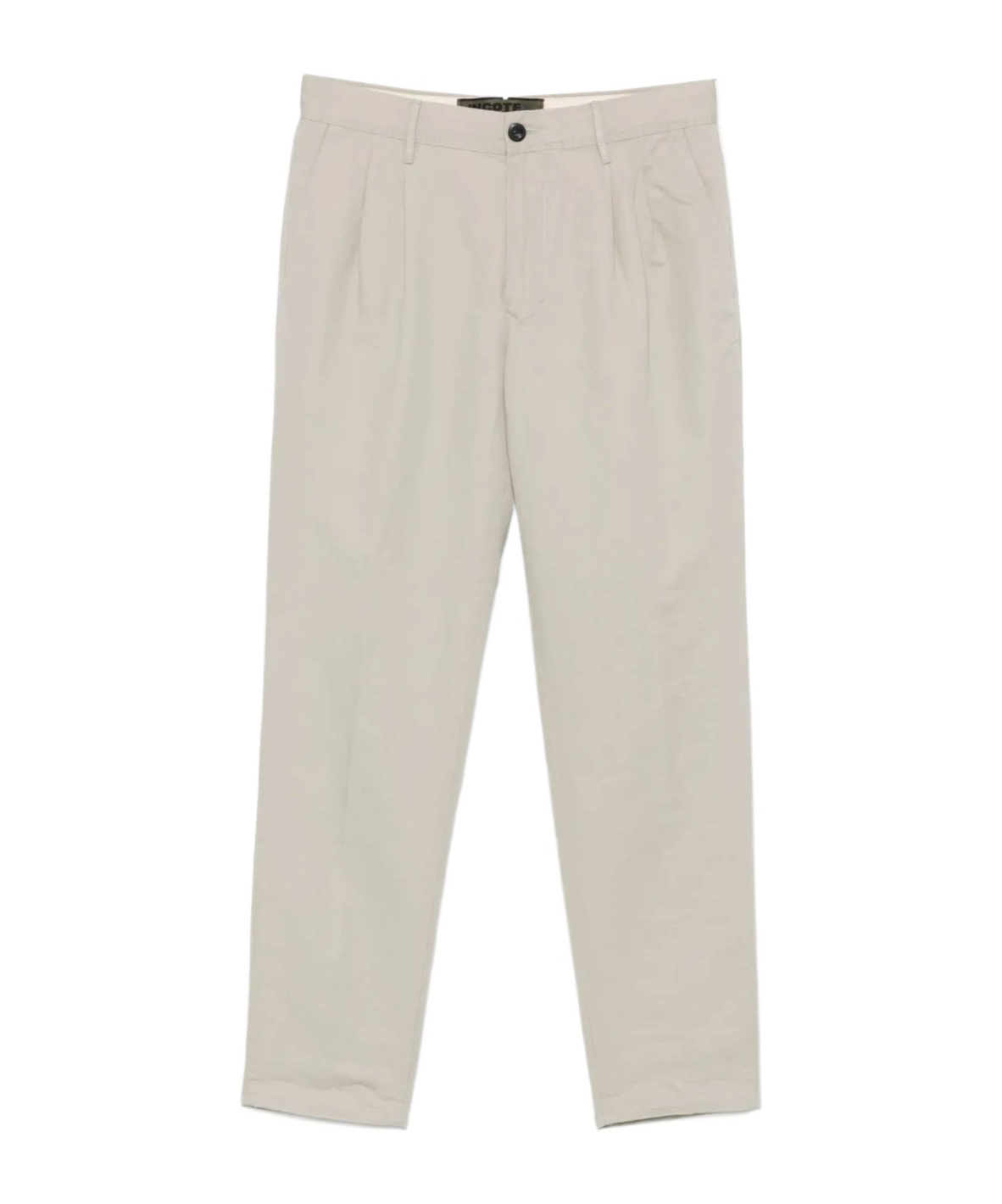 Incotex Cotton Trousers In Light Gray