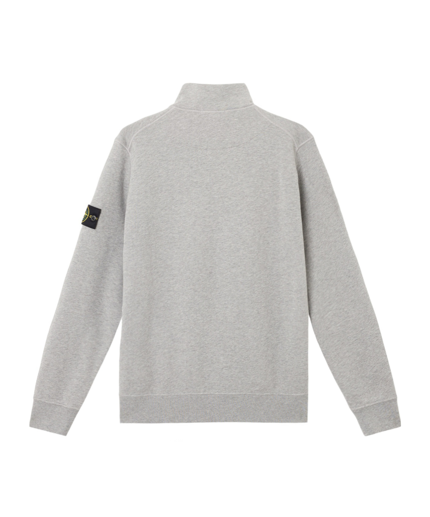Stone Island Half-zip Sweatshirt With Patch Pockets In Dust And Gray Mixed Color