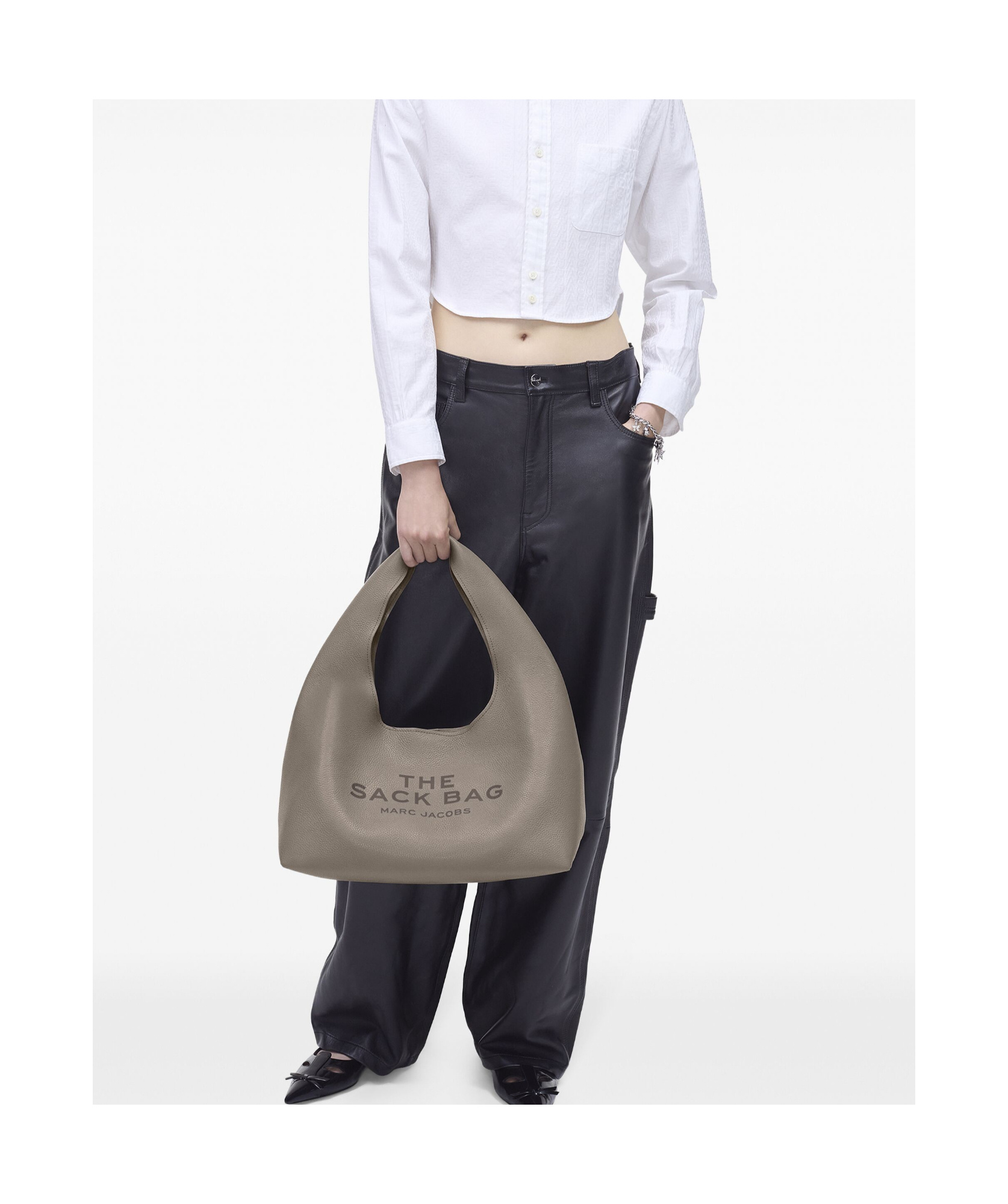 Marc Jacobs Sack Handbag In Gray