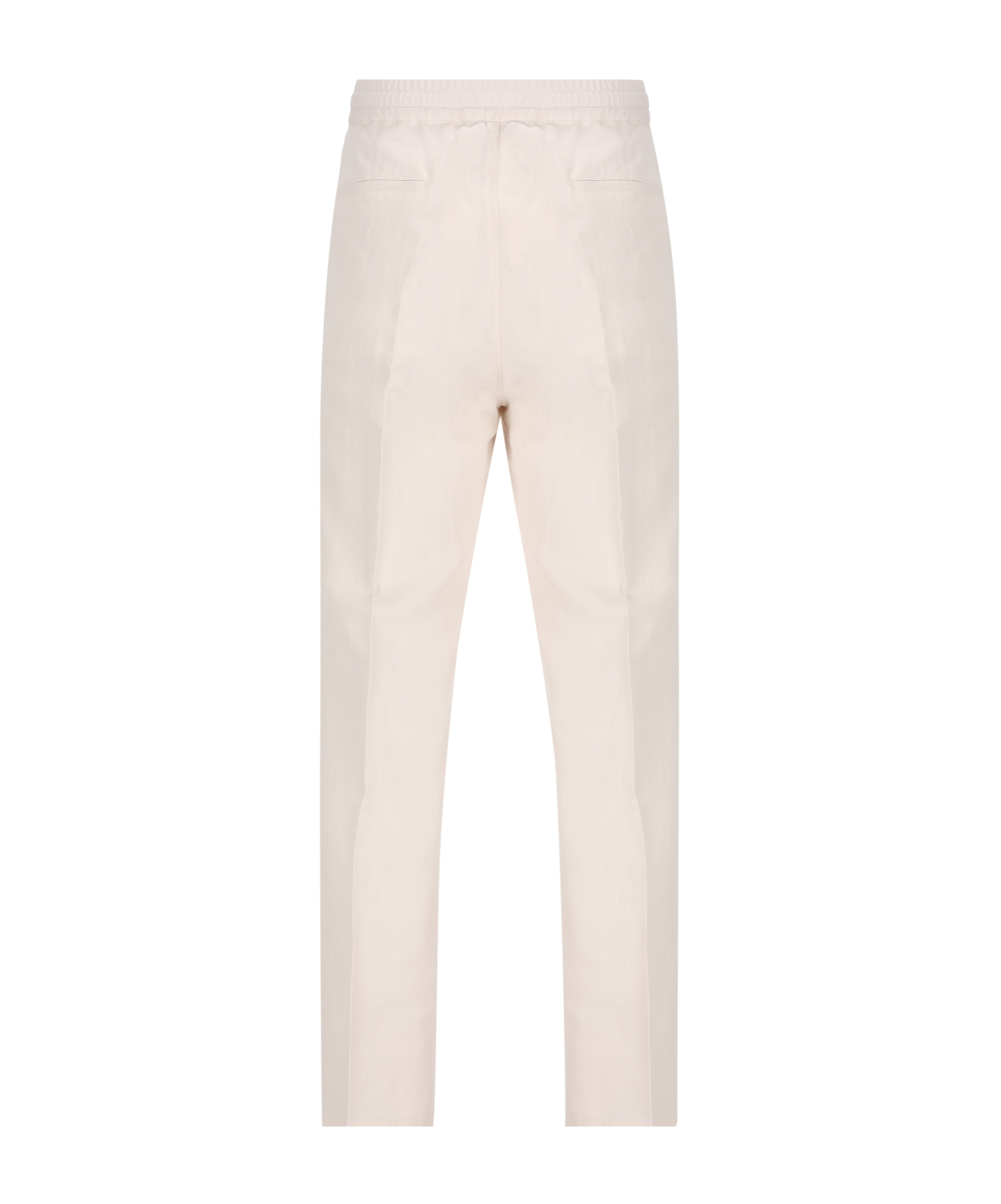 Shop Brunello Cucinelli Drawstring-waist Trousers In White