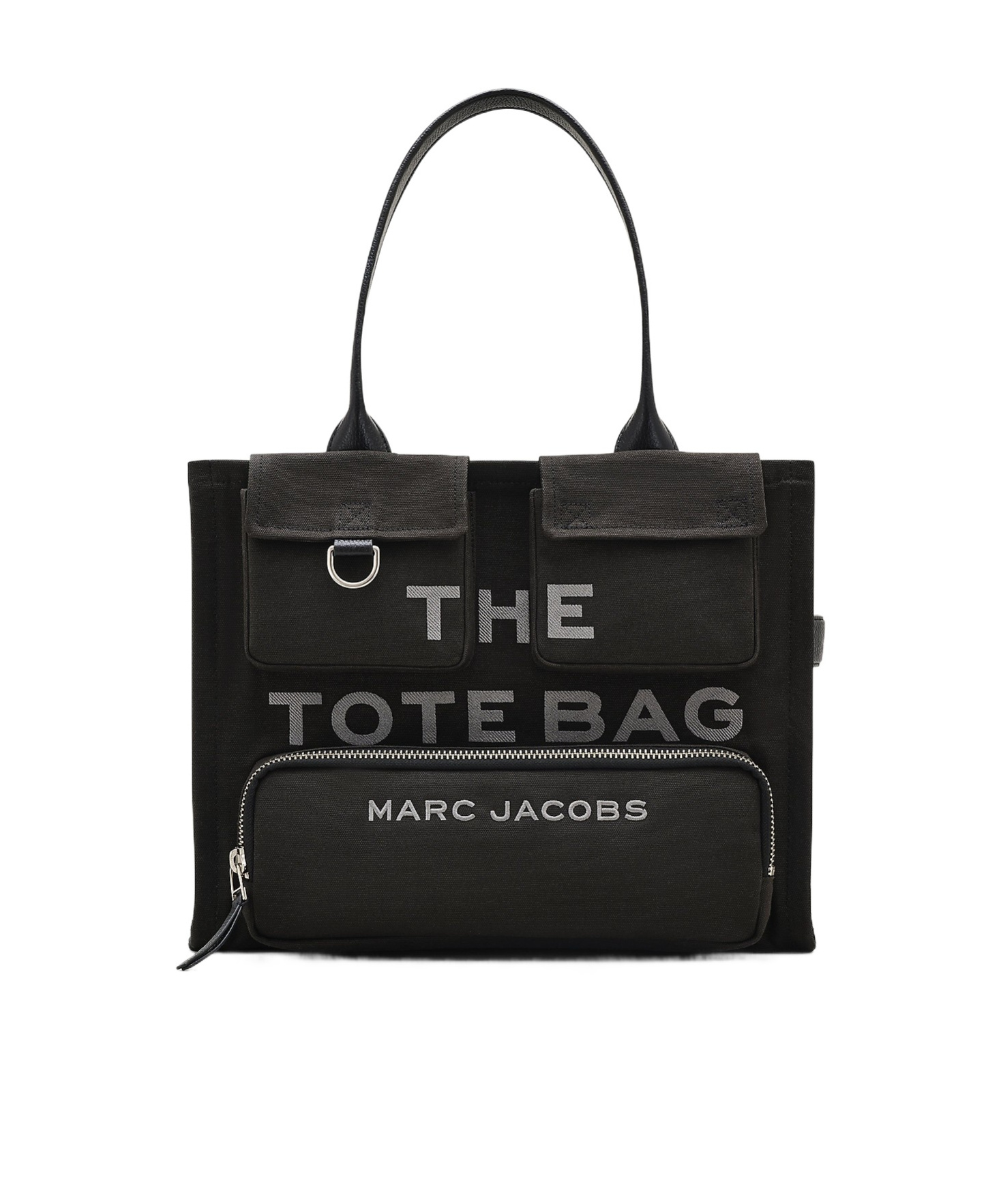 Marc Jacobs Cargo Canvas Large Handbag In Black