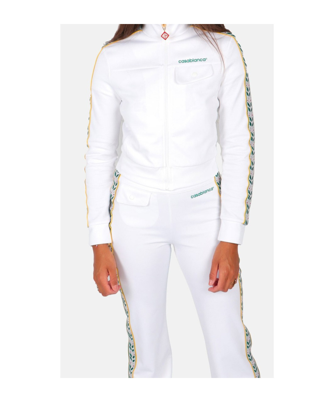 Casablanca Long-sleeved Casual Jacket In White