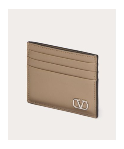 Valentino Garavani Vlogo Signature Cardholder In Nude