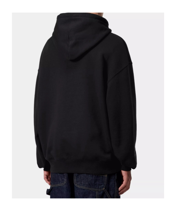 Carhartt Hooded Hackwork Sweatshirt In Black