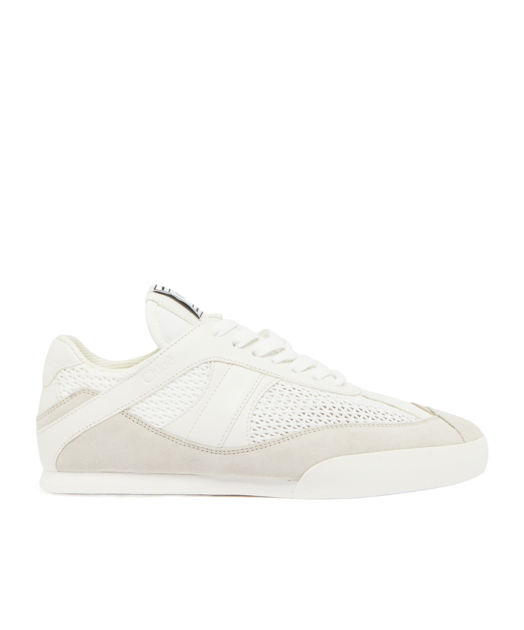 Chloé Womens Chloe Kick Brand-patch Low-top Suede Trainers In White