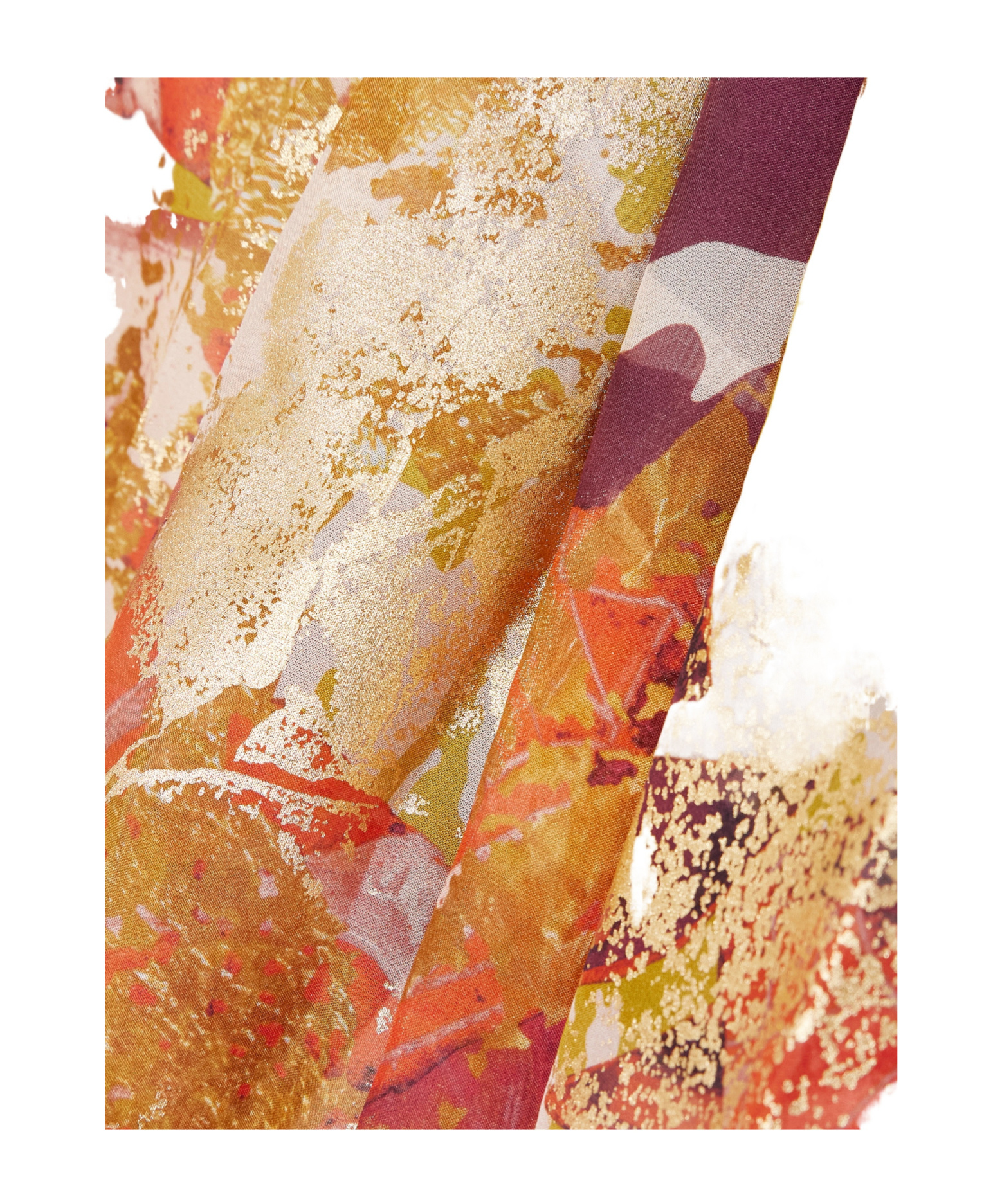 Zuhair Murad Printed Silk Chiffon Dress In Nude