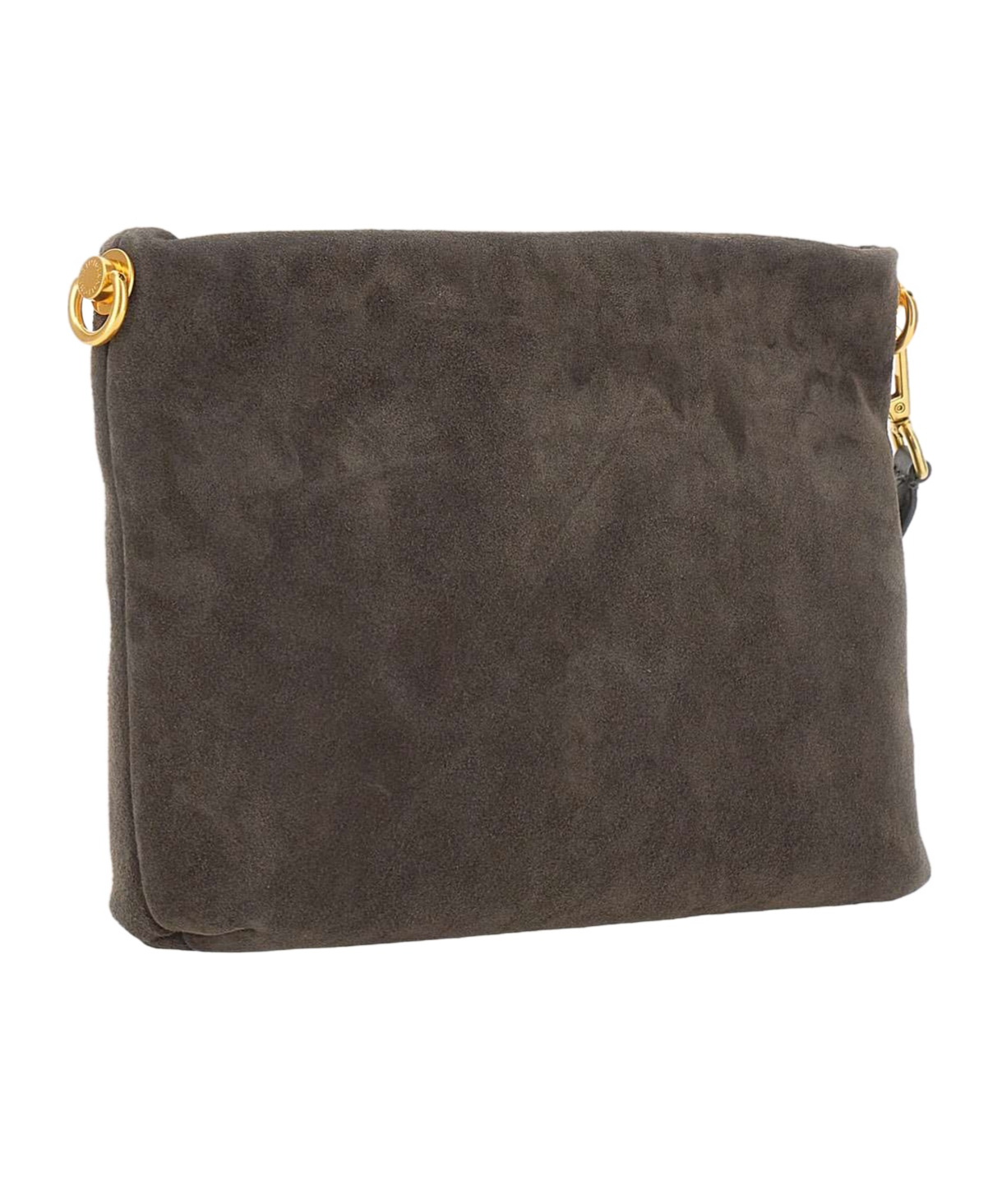 Gianni Chiarini Logo Patch Zipped Clutch Bag In Brown