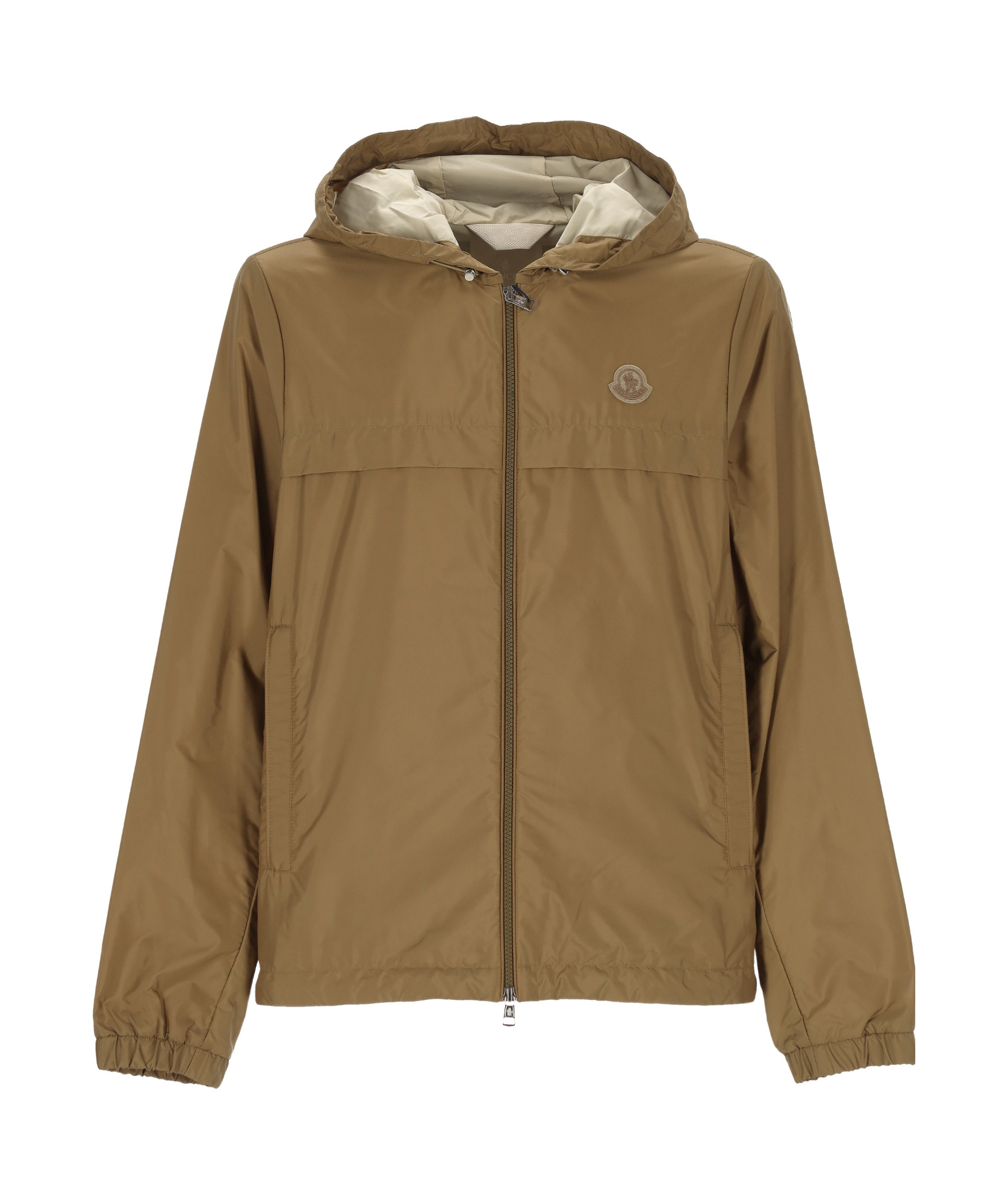 Moncler Long-sleeved Casual Jacket In Green