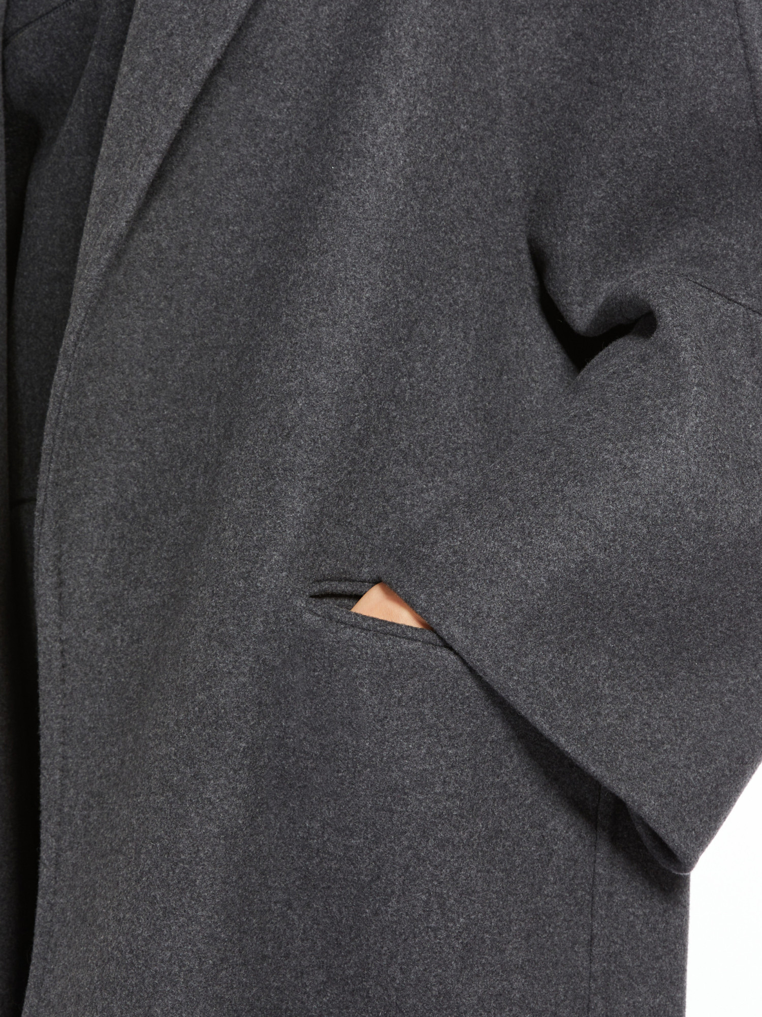 Max Mara Virgin Wool-blend Coat In Black