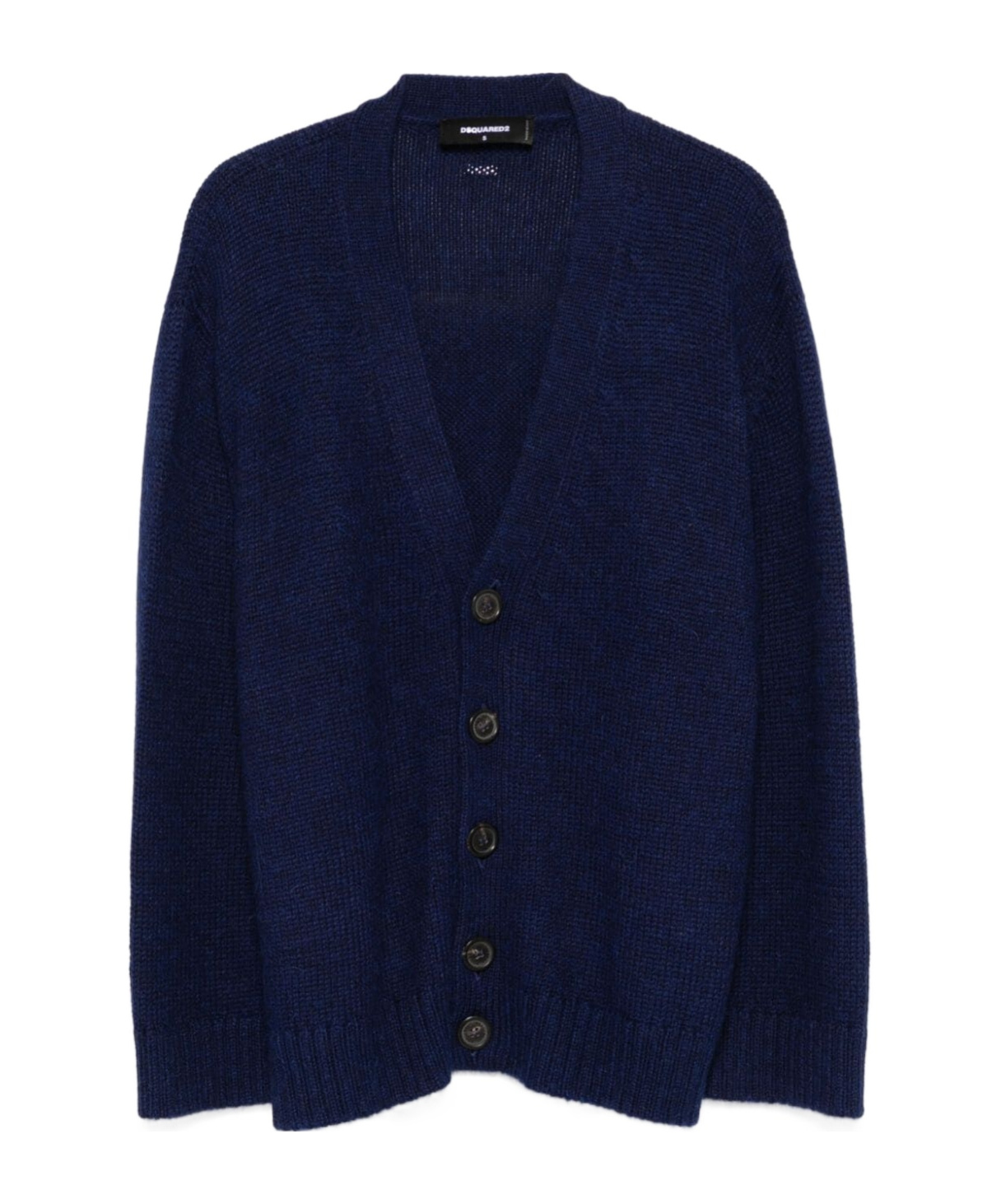 Dsquared2 Alpaca Wool Cardigan In Black