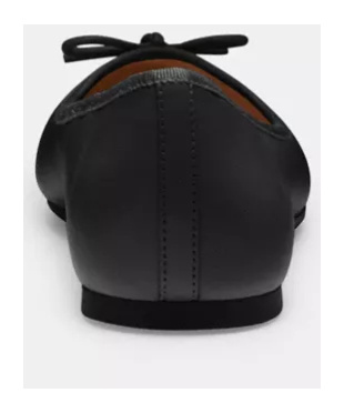 COACH ABIGAIL LEATHER BALLERINA SHOES