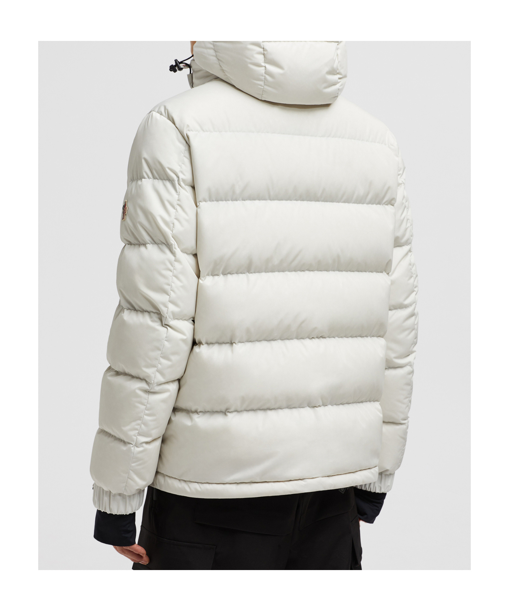 Moncler 'pramint' White Technical Nylon Down Jacket In White