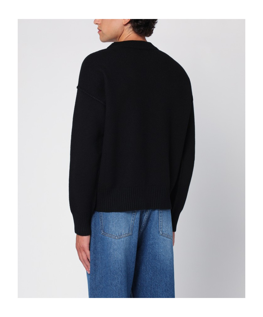 Ami Alexandre Mattiussi Ami Paris Sweaters In Black