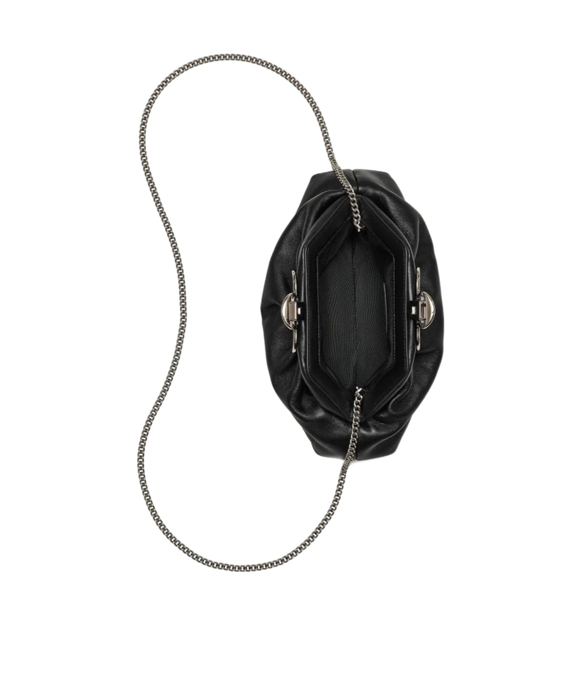 Marc Jacobs Small Claw Clip Clutch Bag In Black