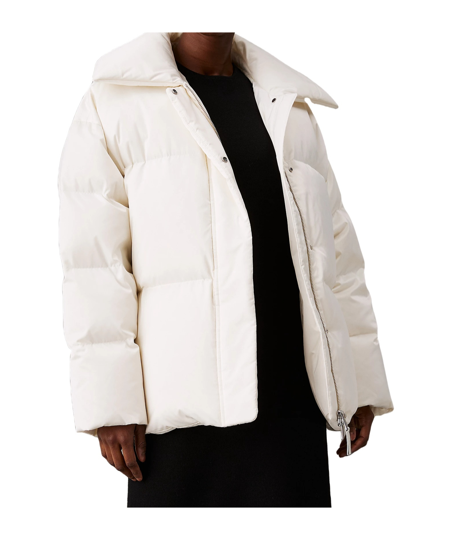 Shop Calvin Klein Quilted Down Jacket In White