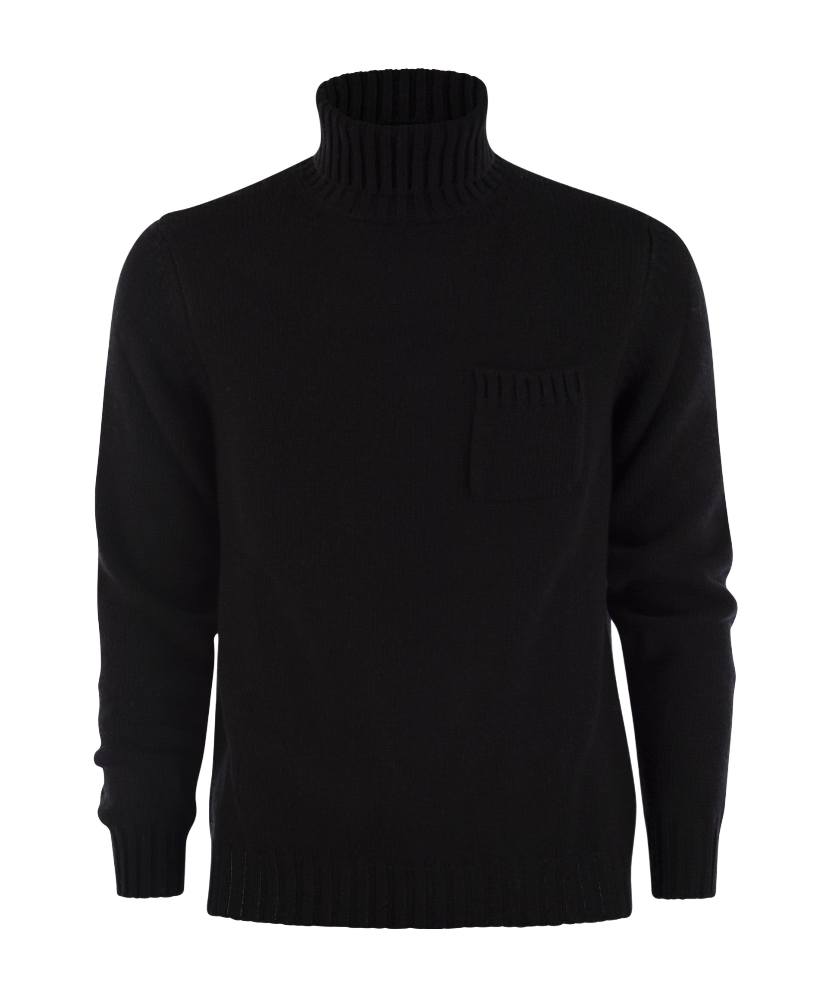 Fedeli Turtleneck Sweater In Black