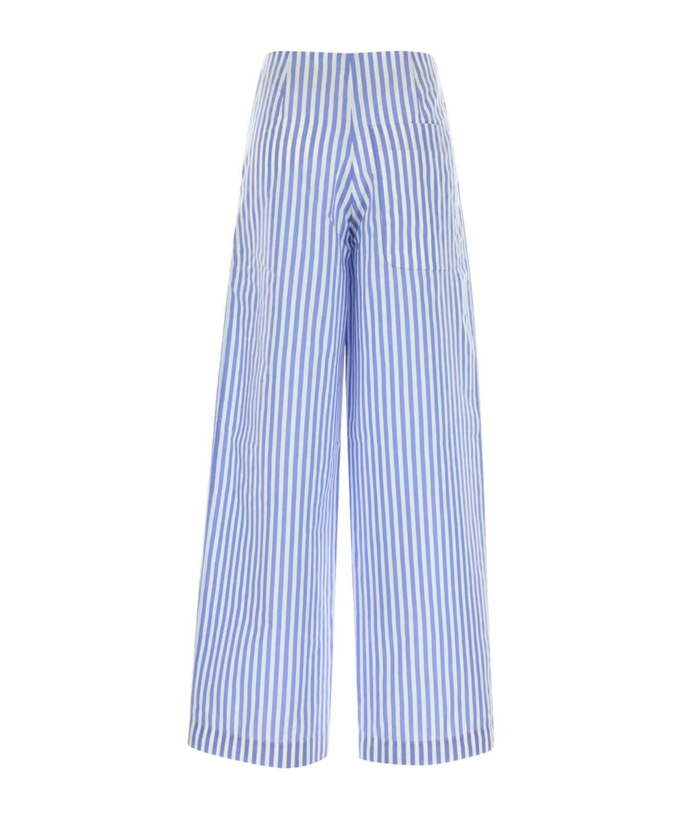 Philosophy Di Lorenzo Serafini Embroidered Poplin Pant In Blue