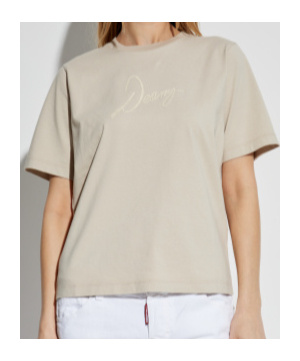 Dsquared2 Short-sleeved T-shirt In Nude