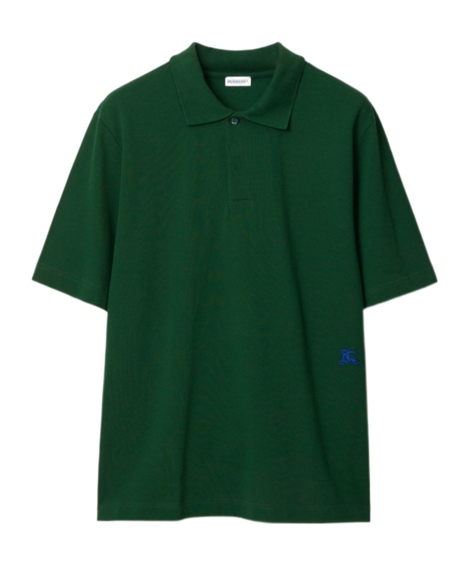 Burberry Equestrian Knight-embroidered Cotton T-shirt In Ivy