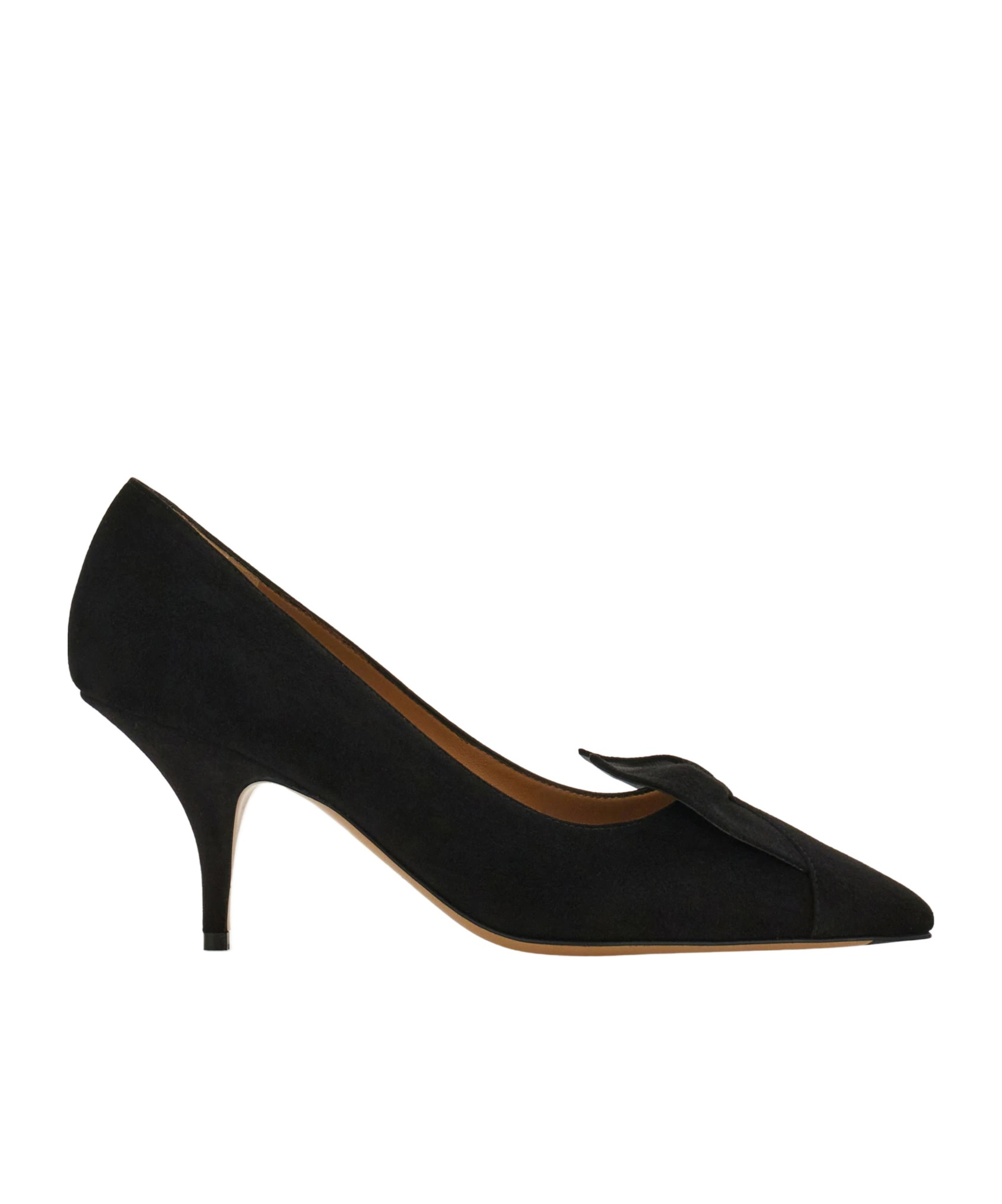 Ferragamo Pointed Toe Stiletto Heel Pumps With Bow In Black