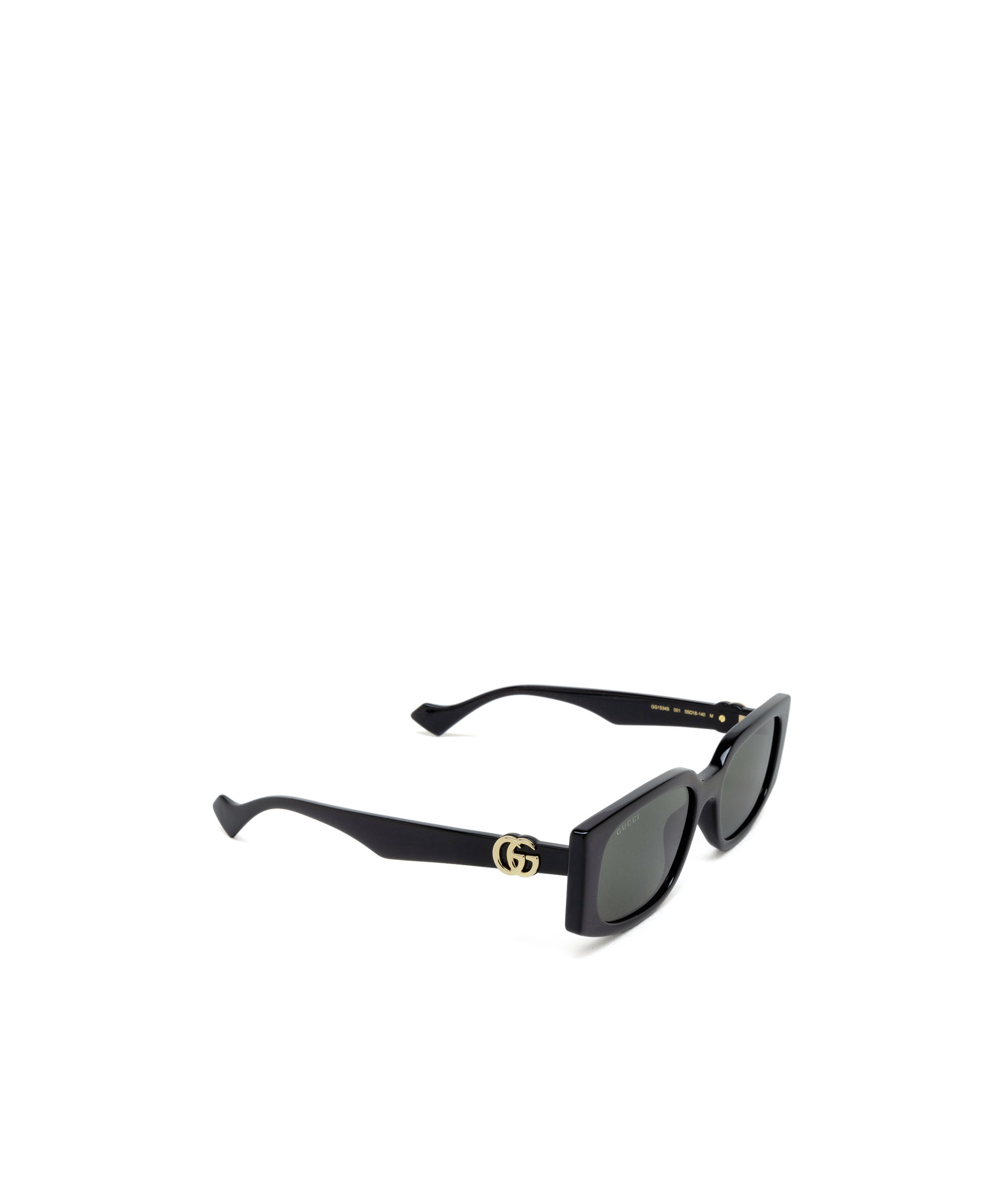 Gucci Double G Rectangle-frame Sunglasses In Gray