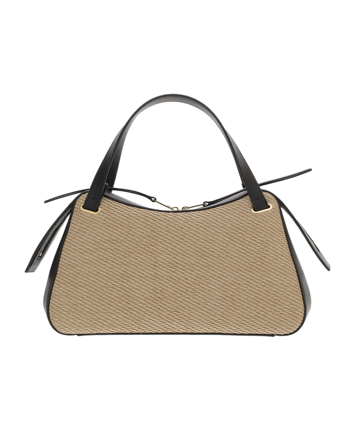Jil Sander Raffia-panelled Tote Bag In Brown