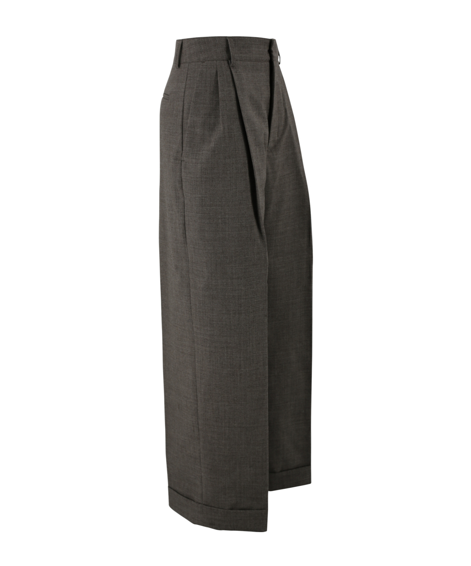 Soeur High-waisted Wool Trousers With Wide Legs In Black