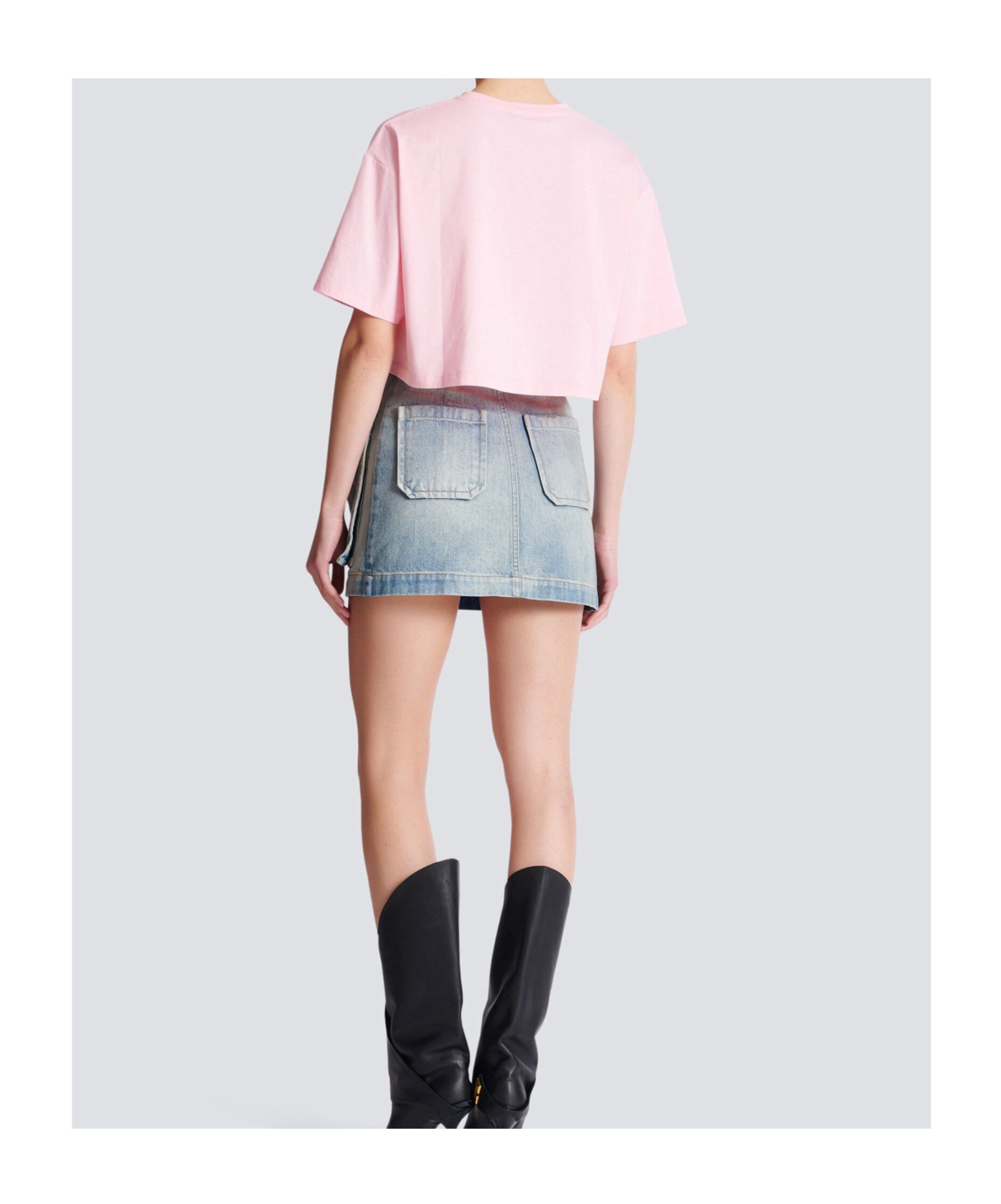 Shop Balmain T-shirt With  Paris Print