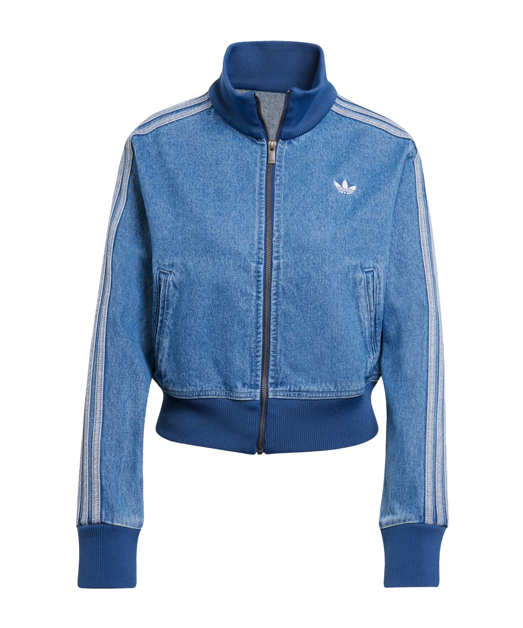 Adidas Originals Adicolor Denim Track Top In Blue