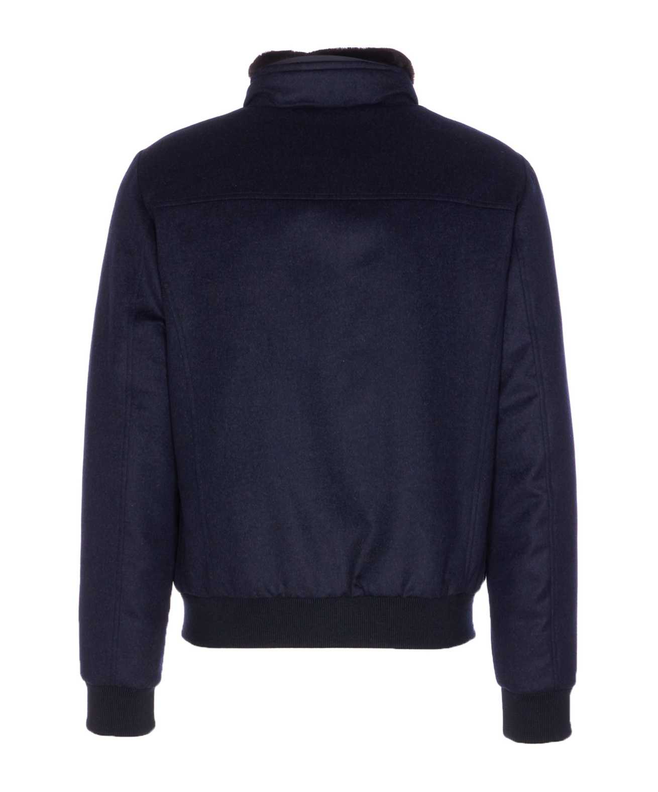 Moorer Long-sleeved Stand-collar Down Jacket In Blue