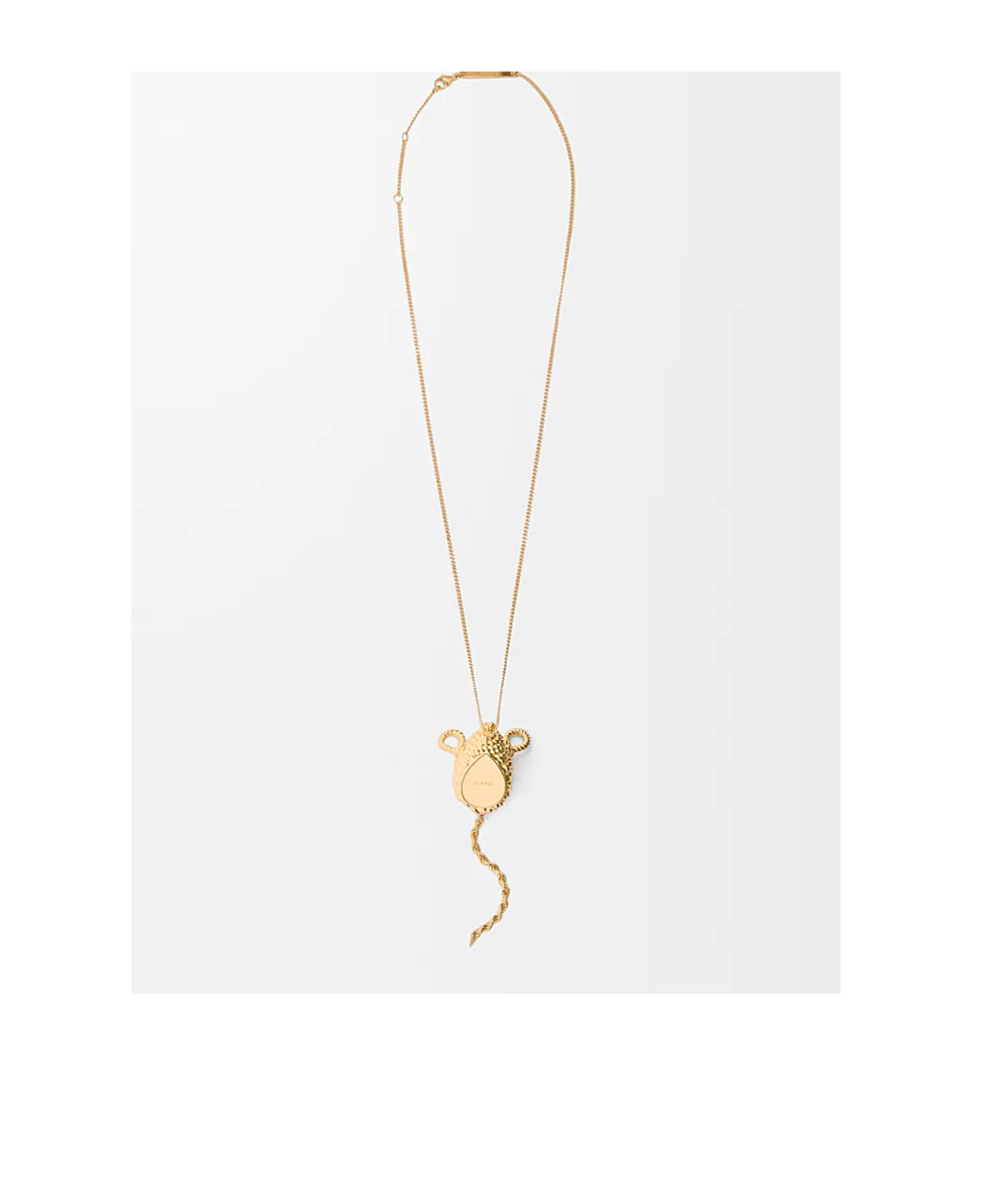 Loewe Mickey Mouse Necklace In Gold Brass In Gold