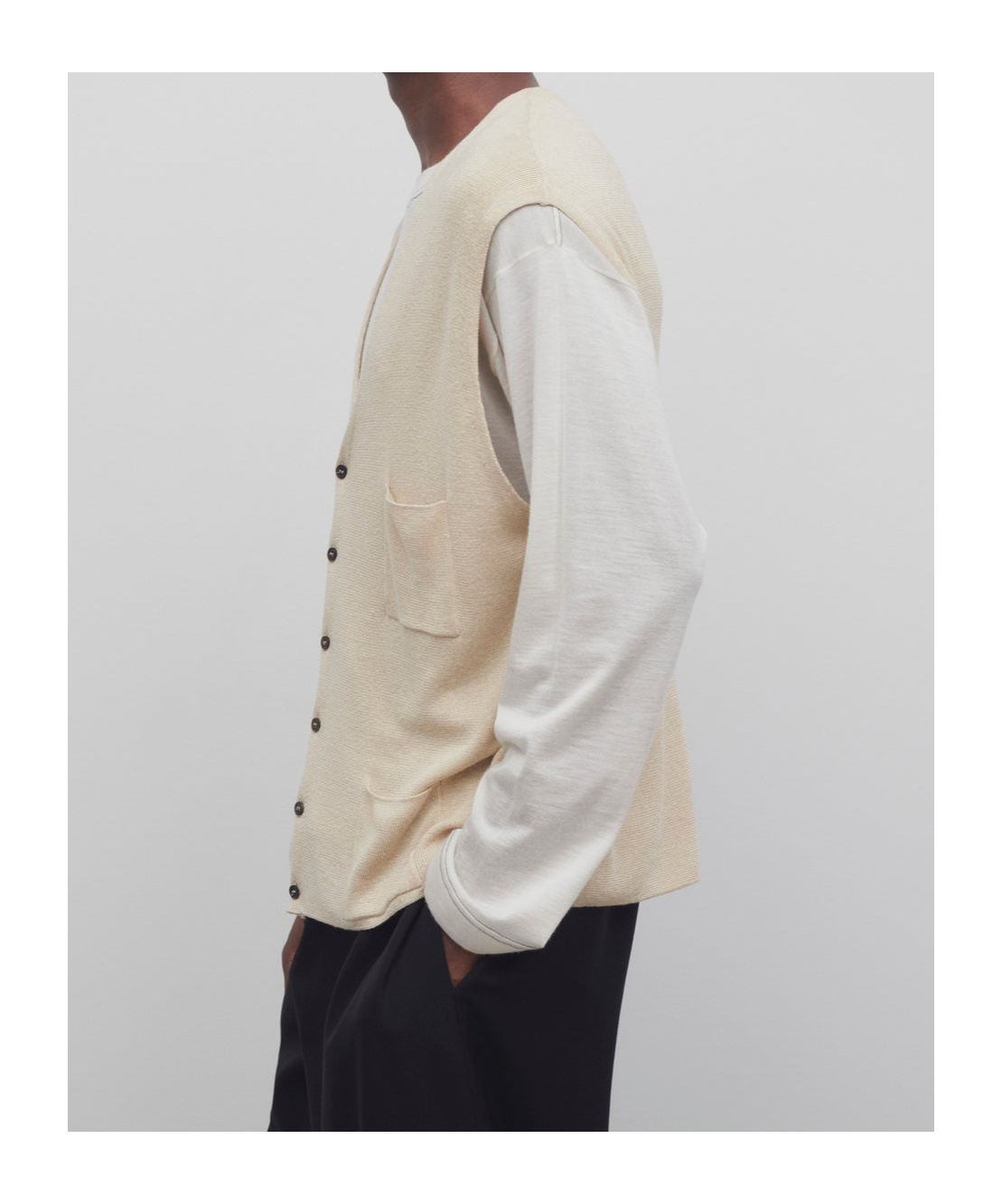 The Row Tarik Cardigan In Nude