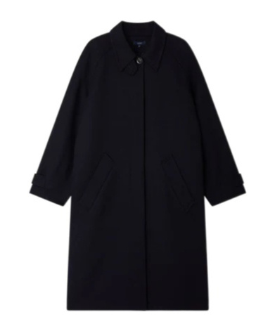 Soeur Womens Blue Simba Drop-shoulder Wool Coat In Blue