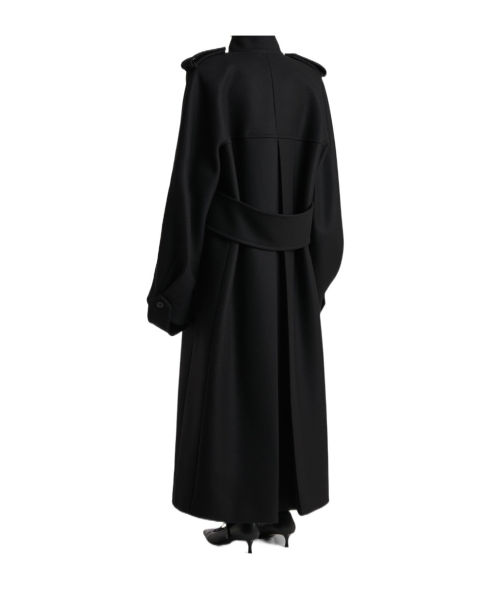Khaite Donna Double-breasted Coat In Black
