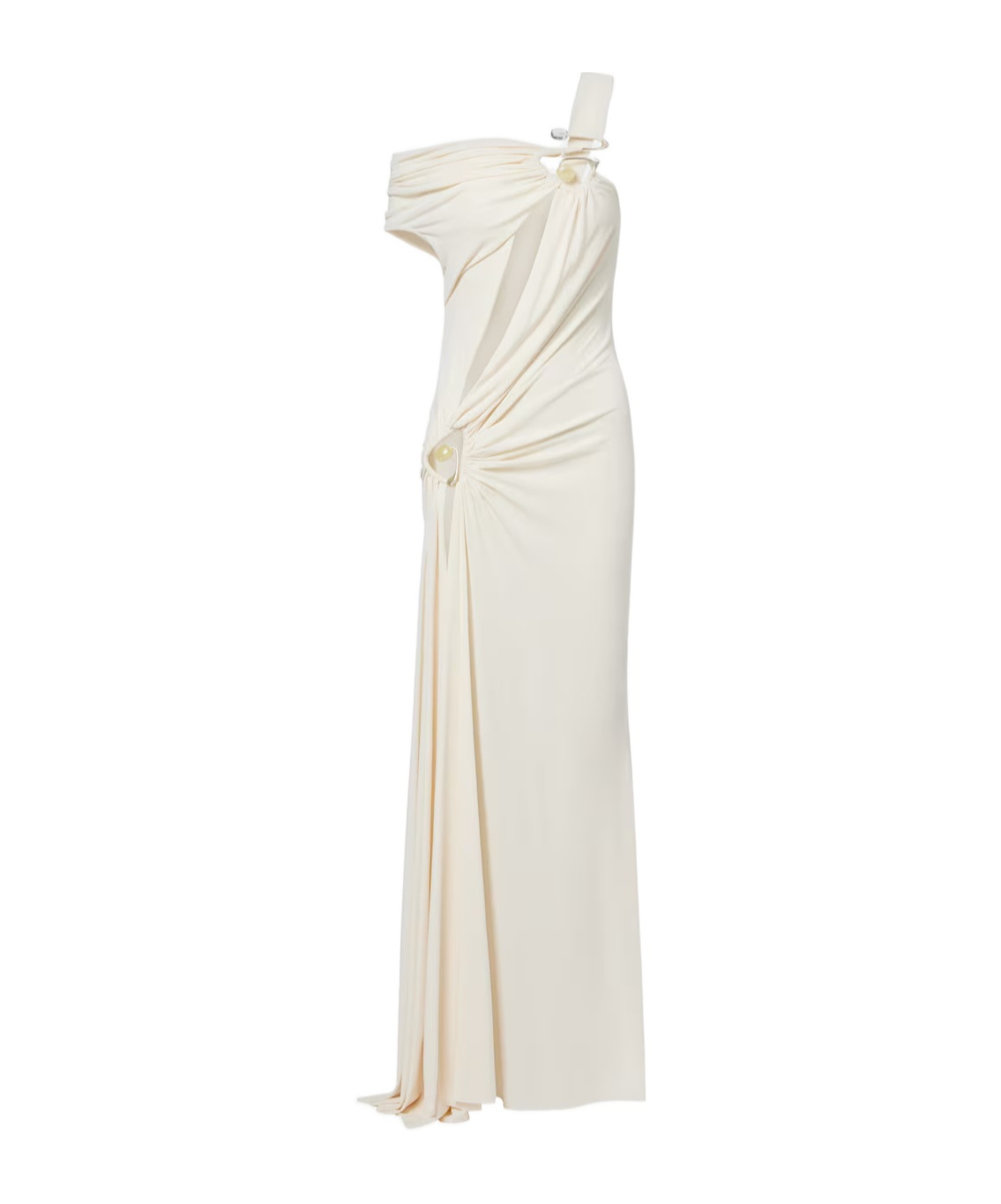 Christopher Esber Draped Jersey Maxi Dress In White