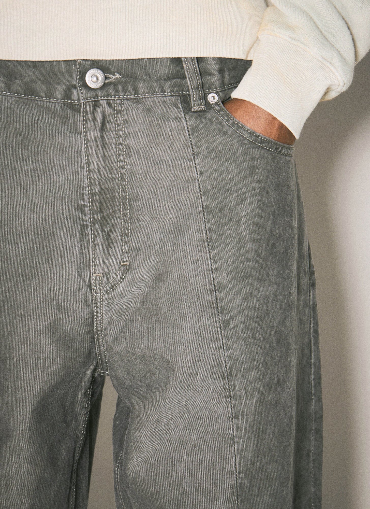 Our Legacy Fatigue Cut High-rise Wide-leg Jeans In Black