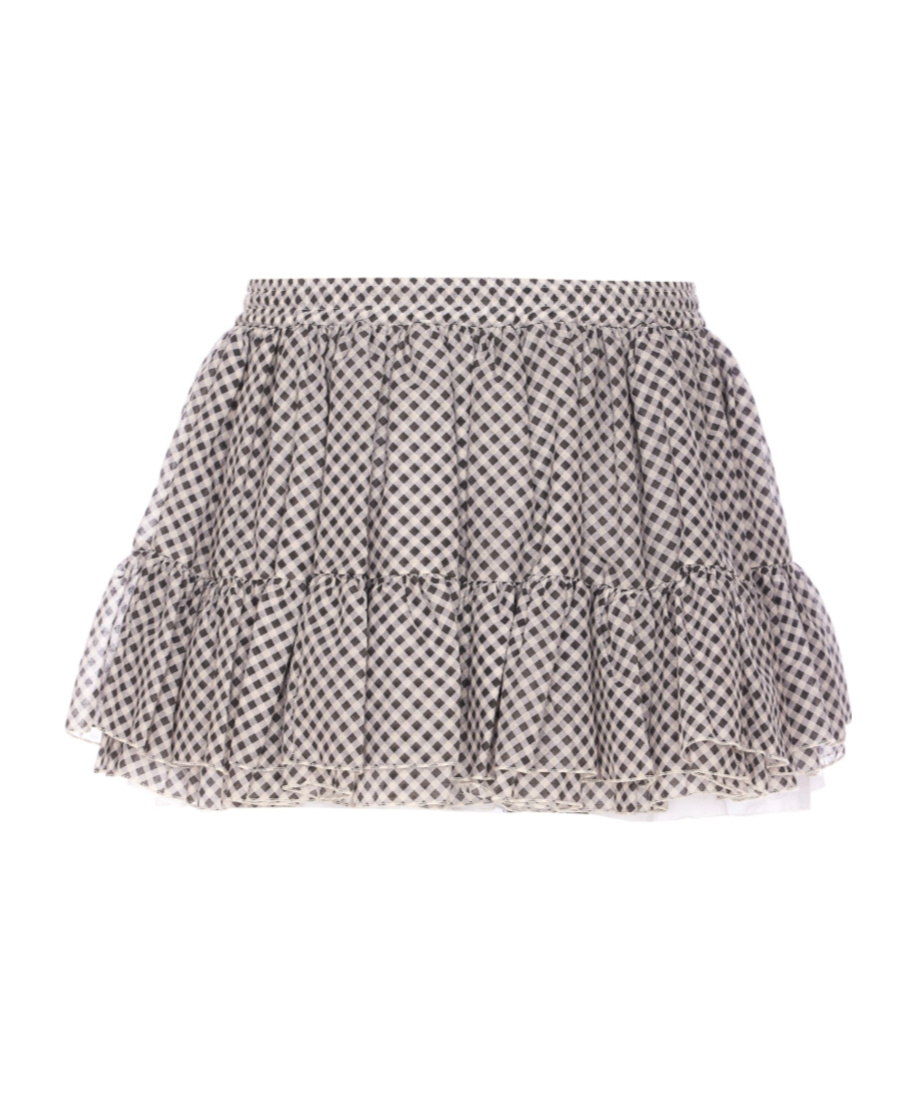 Aniye By Vichy Mini Vickie Check Mini Skirt In Gray