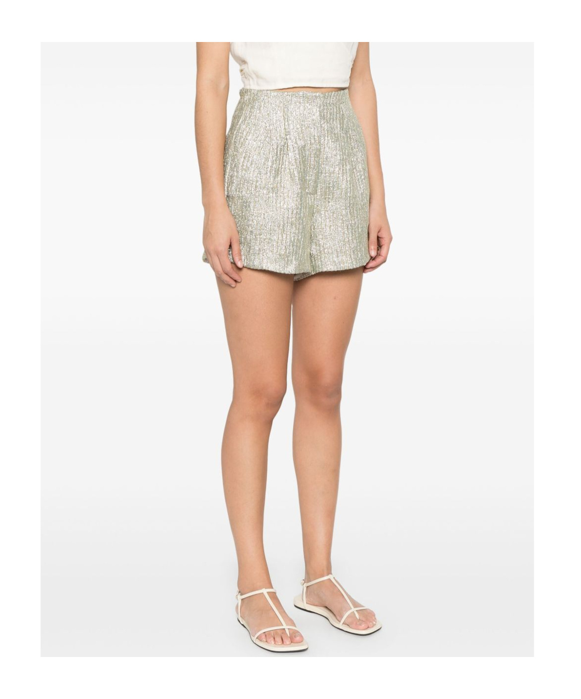 Shop Forte Forte Pocket Shorts In White
