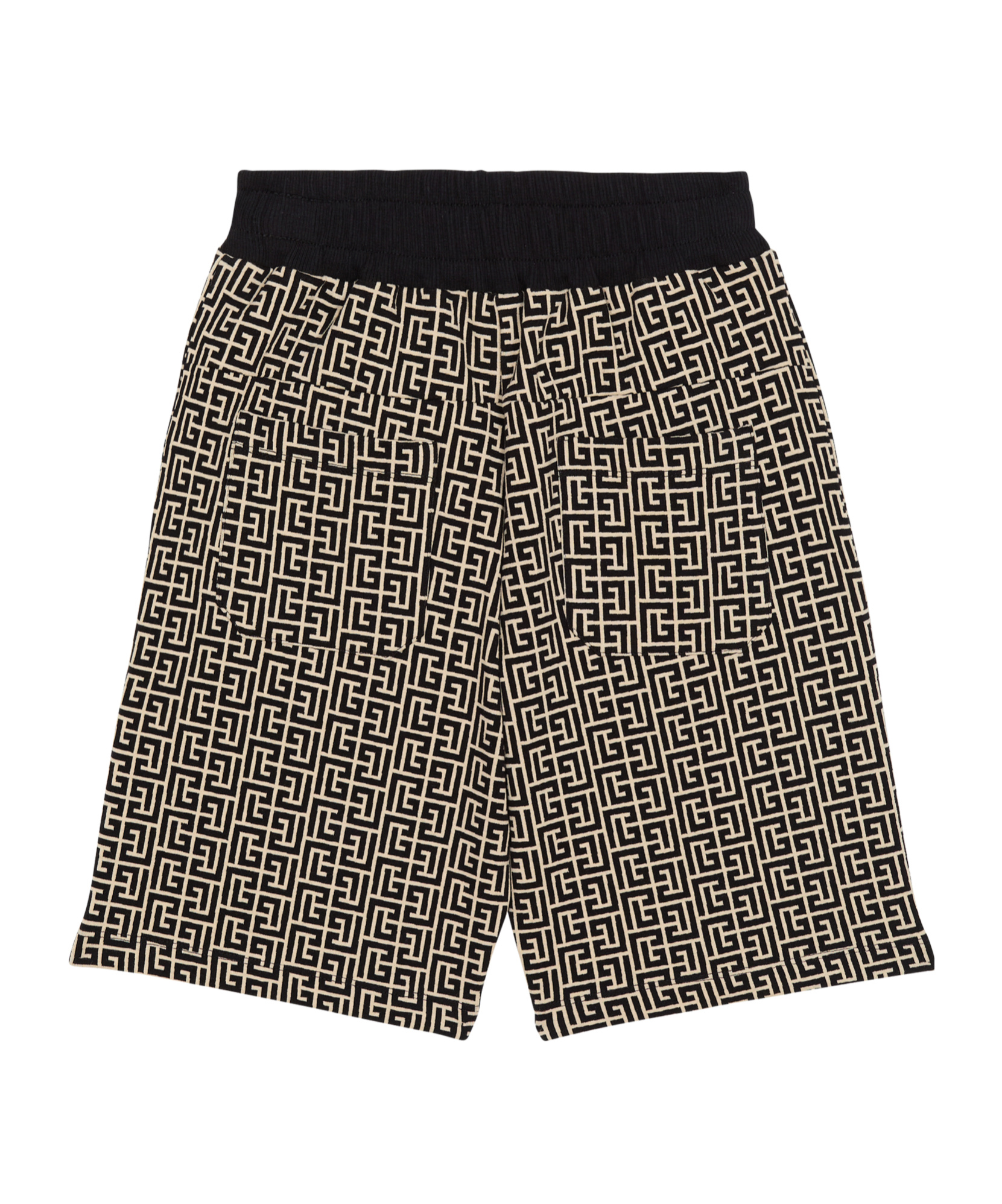 Balmain Elastic Waist Shorts In Black