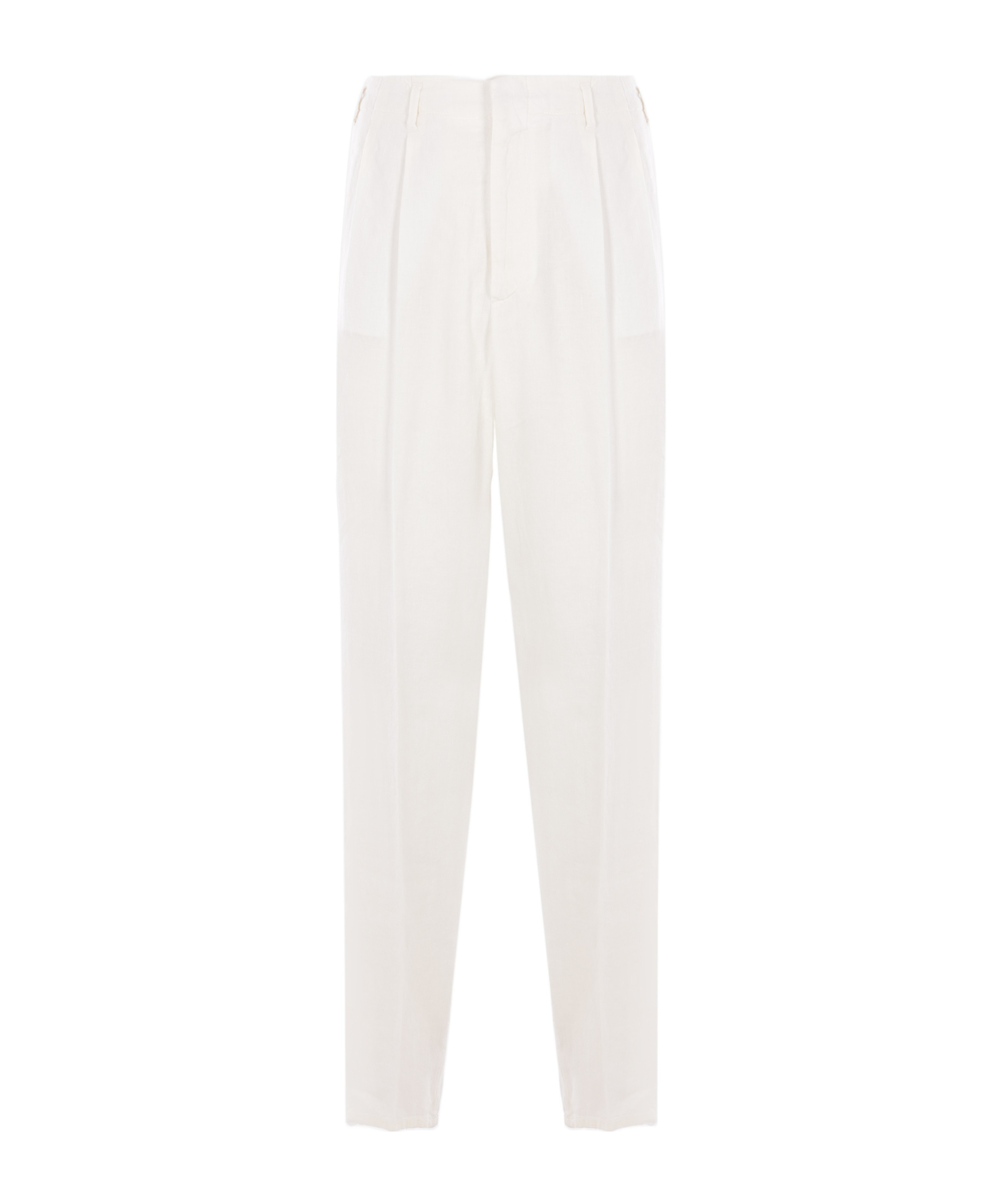Brunello Cucinelli Belt Loops Slacks In White