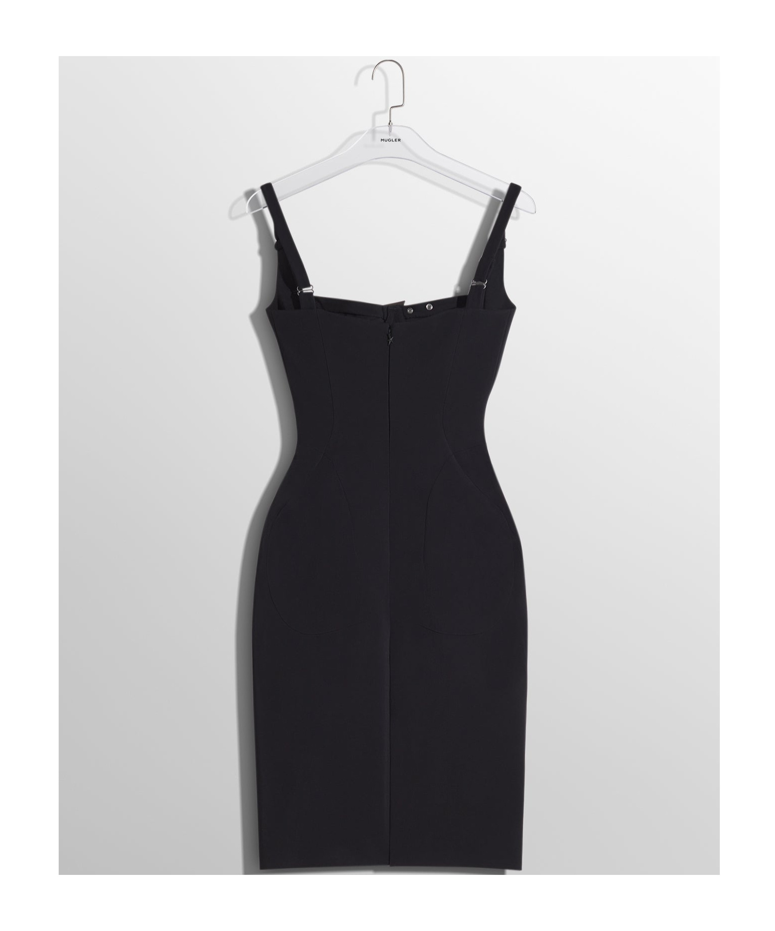 Mugler Sleeveless Dress In Black