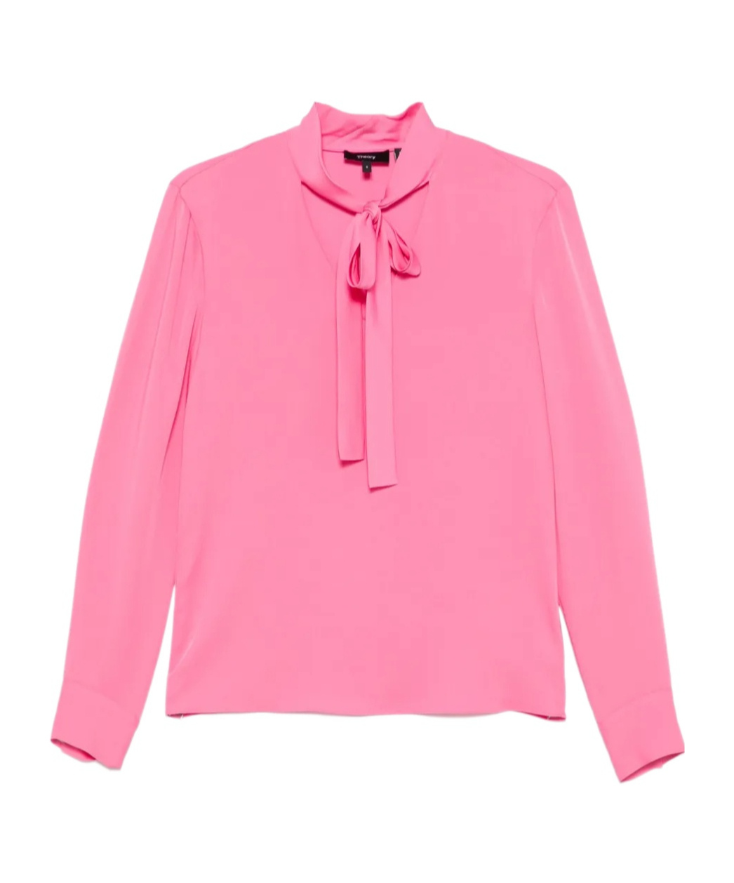 Theory Tie Neck Silk Blouse
