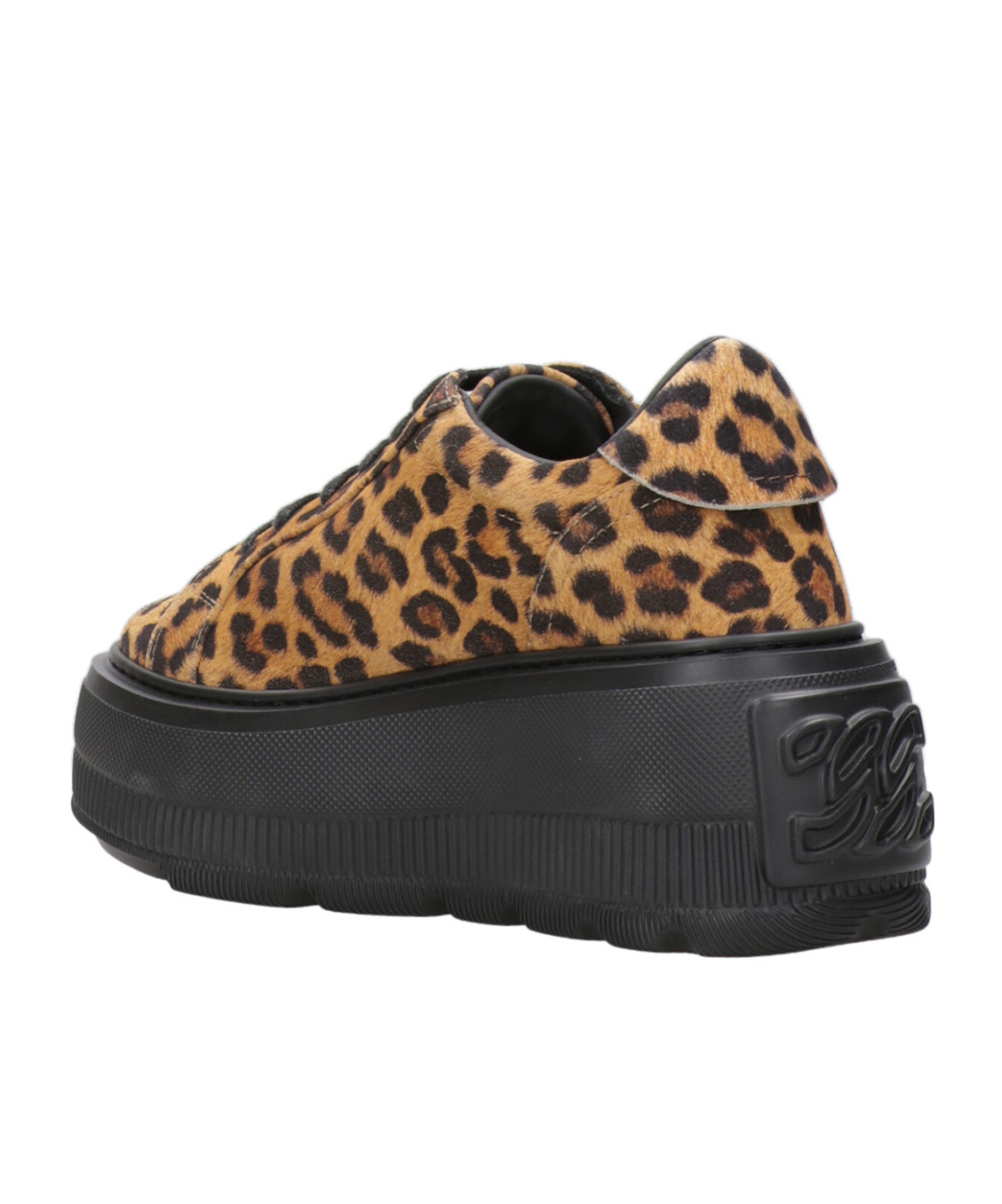 Casadei Round-toe Low-top Casual Shoes In Animal Print