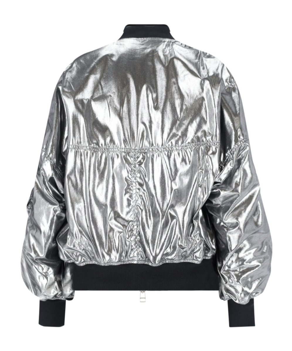 Junya Watanabe Casual Jacket With Elasticated Hem And Metallic Finish